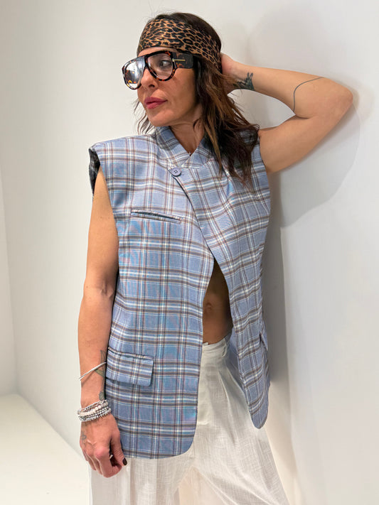 GILET HOOK  celeste|Colore:Celeste
