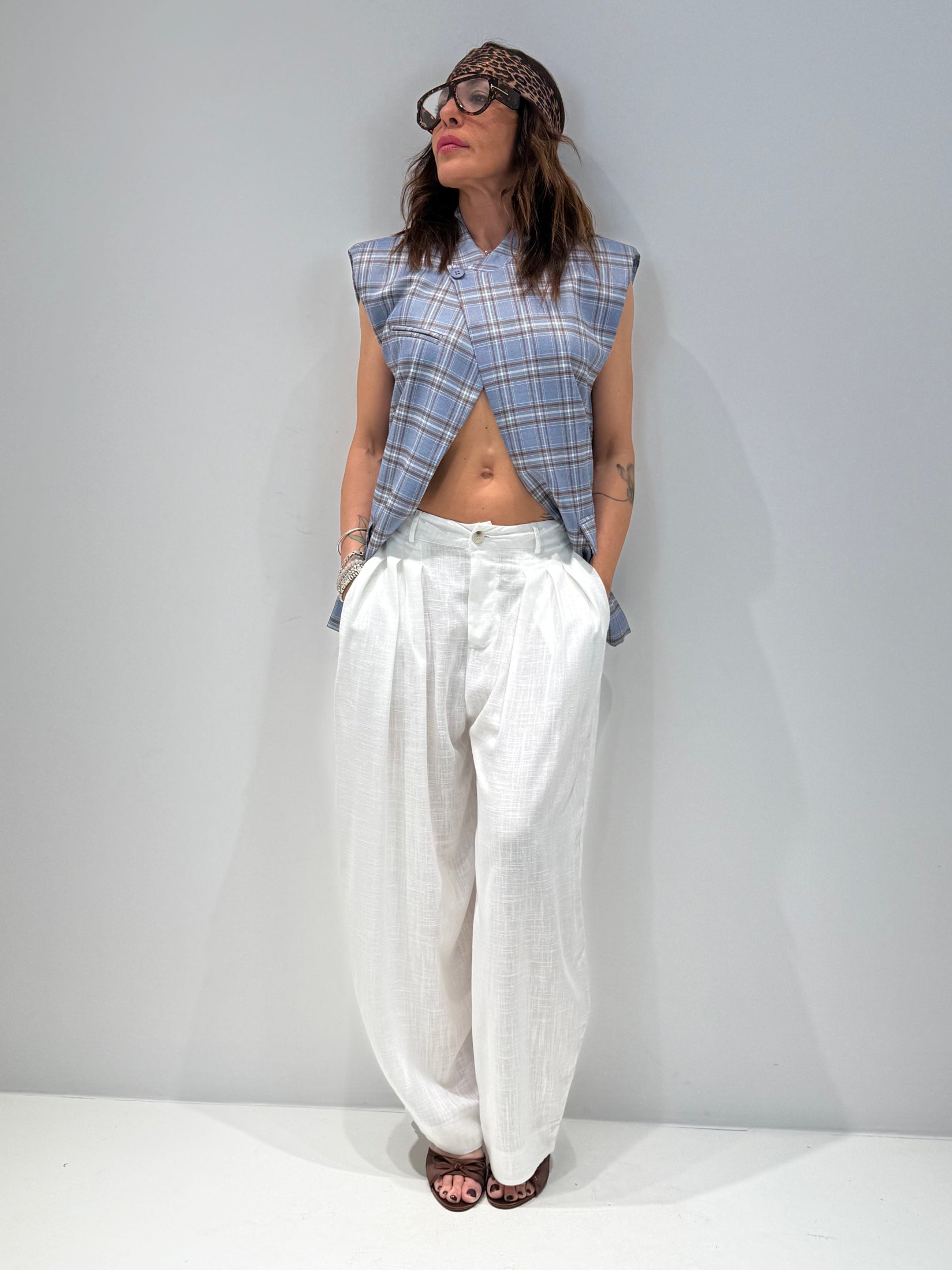 PANTALONE PONZA bianco|Colore:Bianco