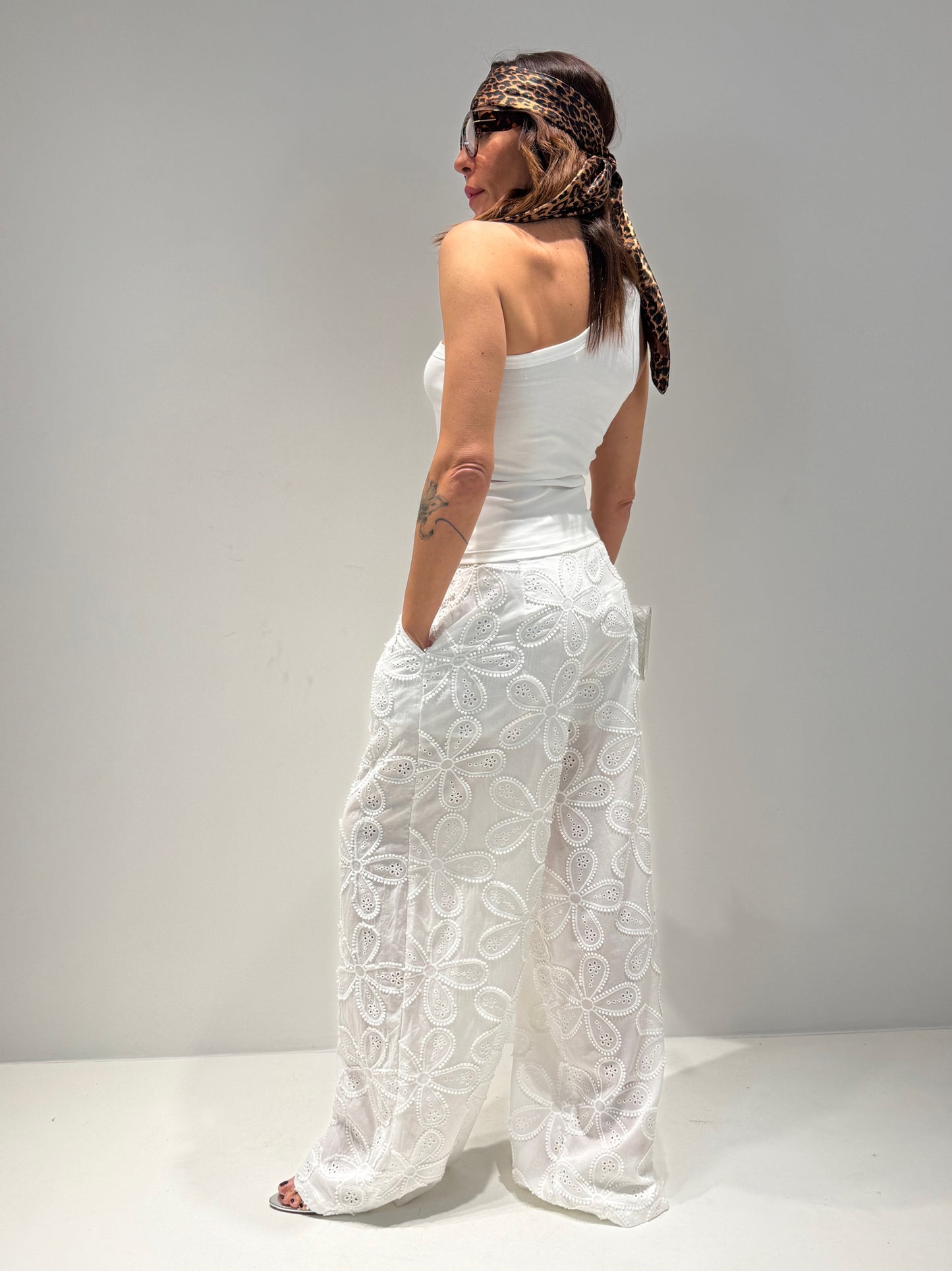 PANTALONE PONZA bianco|Colore:Bianco