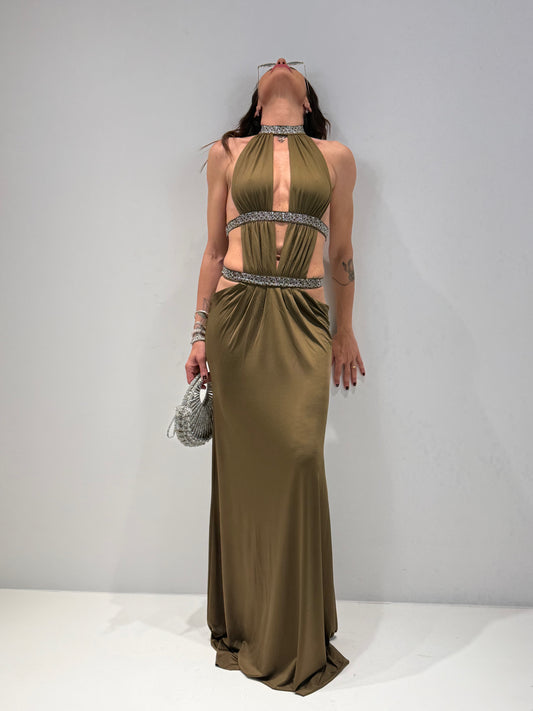 ABITO LUNGO LORD verde|Colore:Verde
