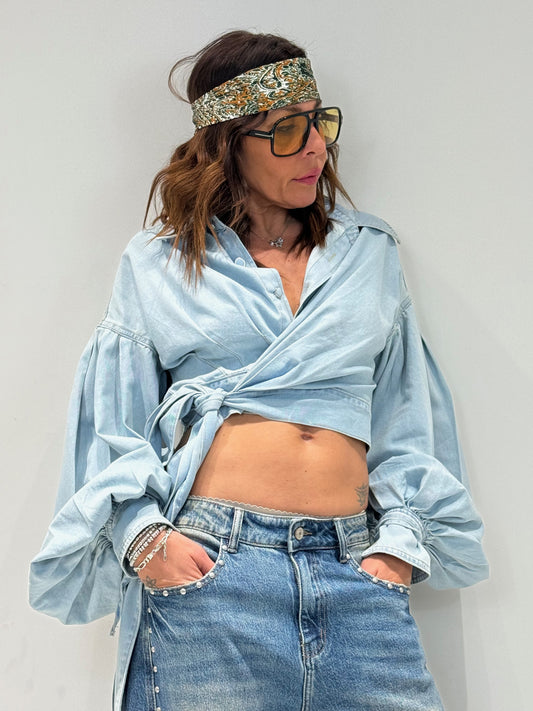 CAMICIA JEANS CALIFORNIA lavaggio super chiaro|Colore:Lavaggio super chiaro