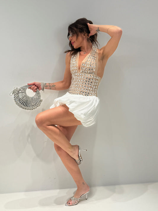 ABITO GALAMOUR  CHIC bianco|Colore:Bianco