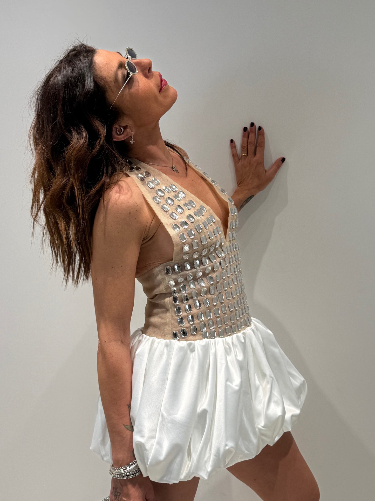 ABITO GALAMOUR  CHIC bianco|Colore:Bianco
