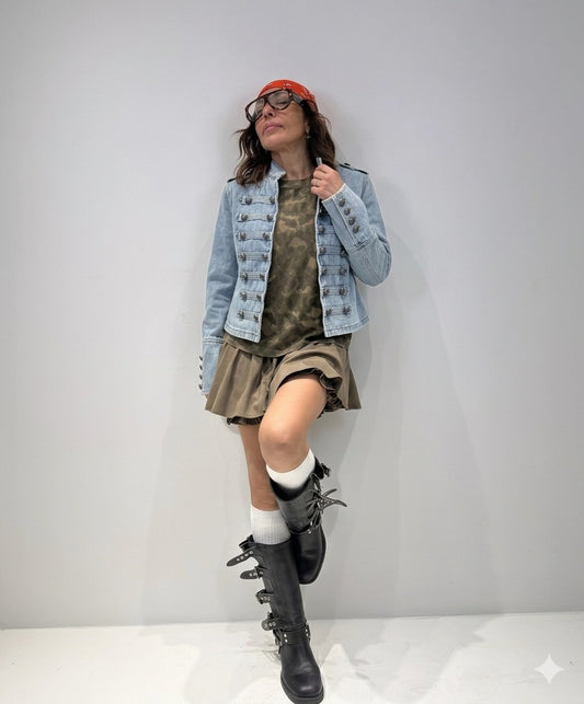 GIUBBINO BALM DENIM lavaggio chiaro|Colore:Lavaggio chiaro