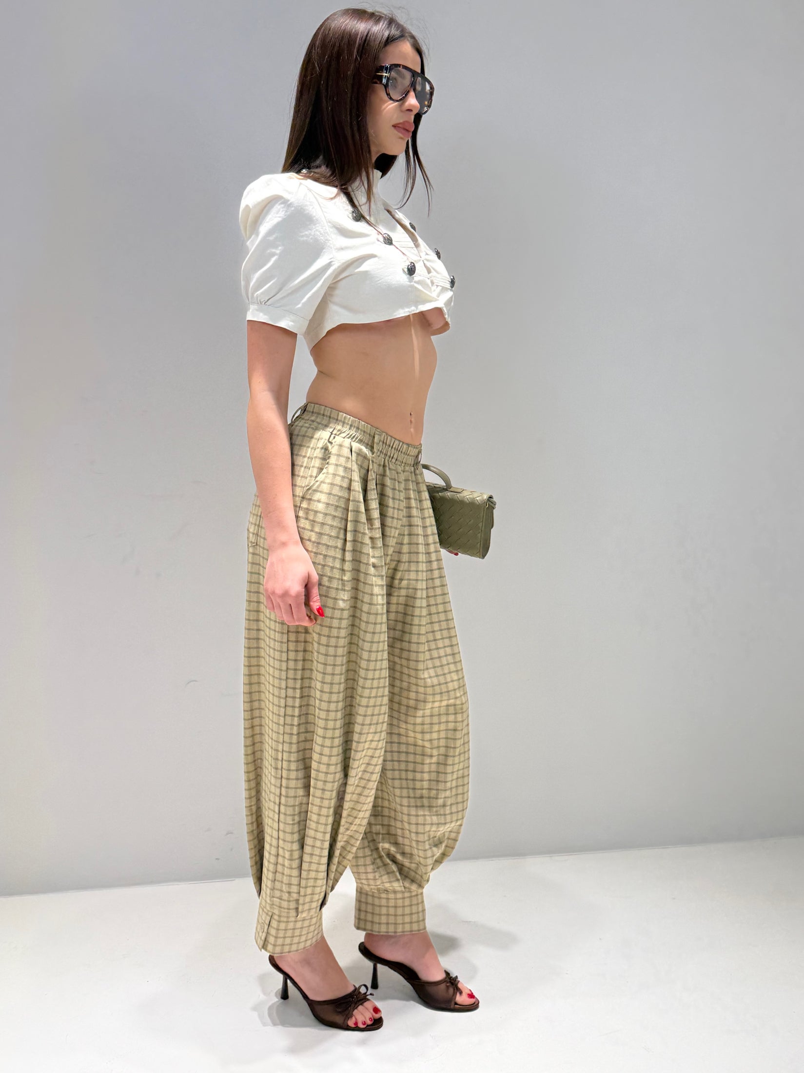 PANTALONE GLAMOUR beige|Colore:Beige