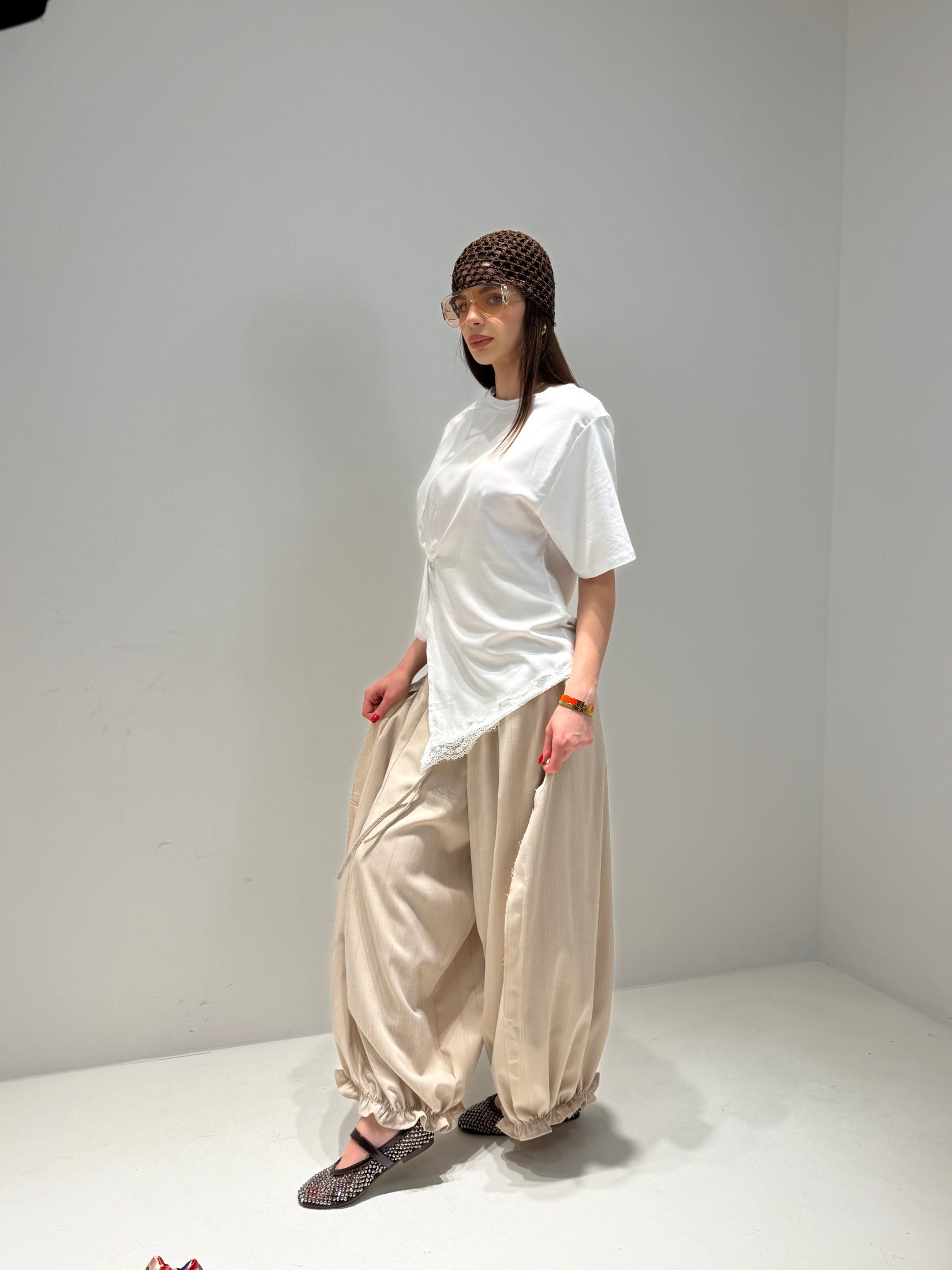 PANTALONE CHARLES beige|Colore:Beige