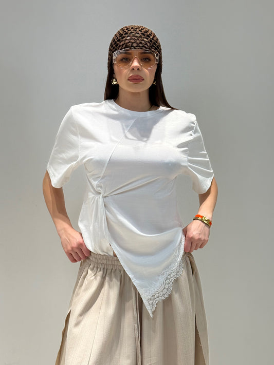 T-SHIRT USAMI BY LUMINA bianco|Colore:Bianco