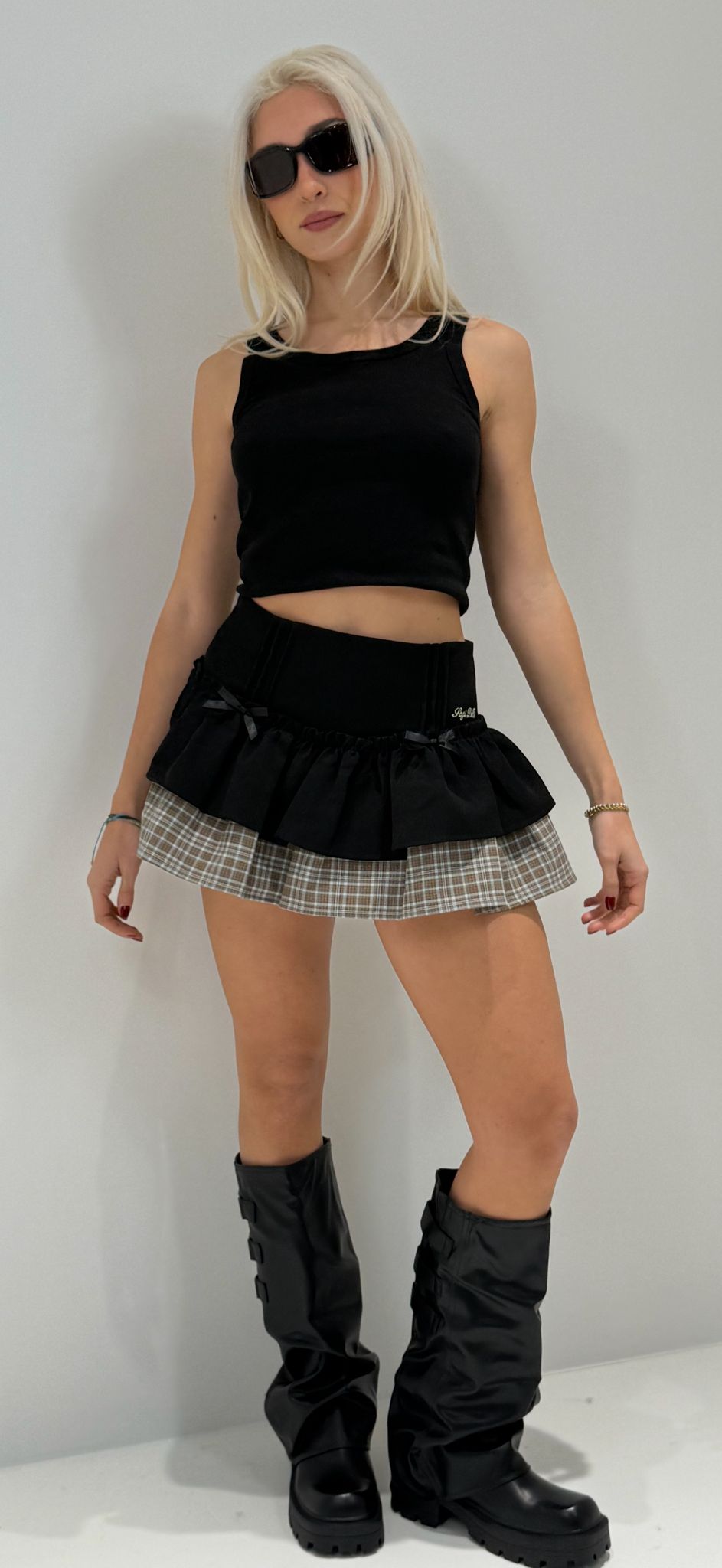 GONNA A BUSTIER NERO