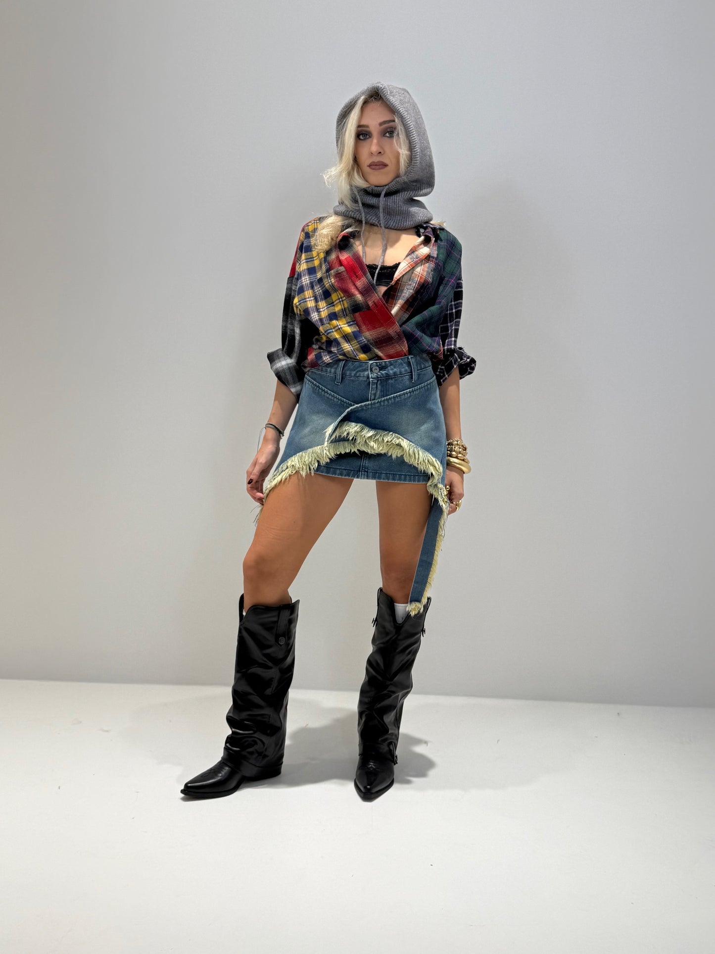 STYLE VINTAGE CAMICIA ROSSO