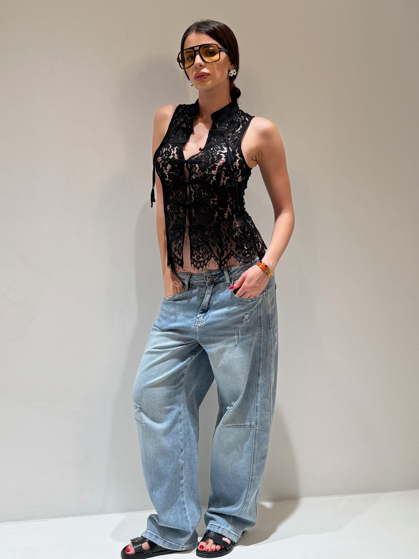 CAMICIA BUDDA nero|Colore:Nero