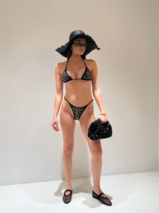 BIKINI TIME SQUARE  nero|Colore:Nero