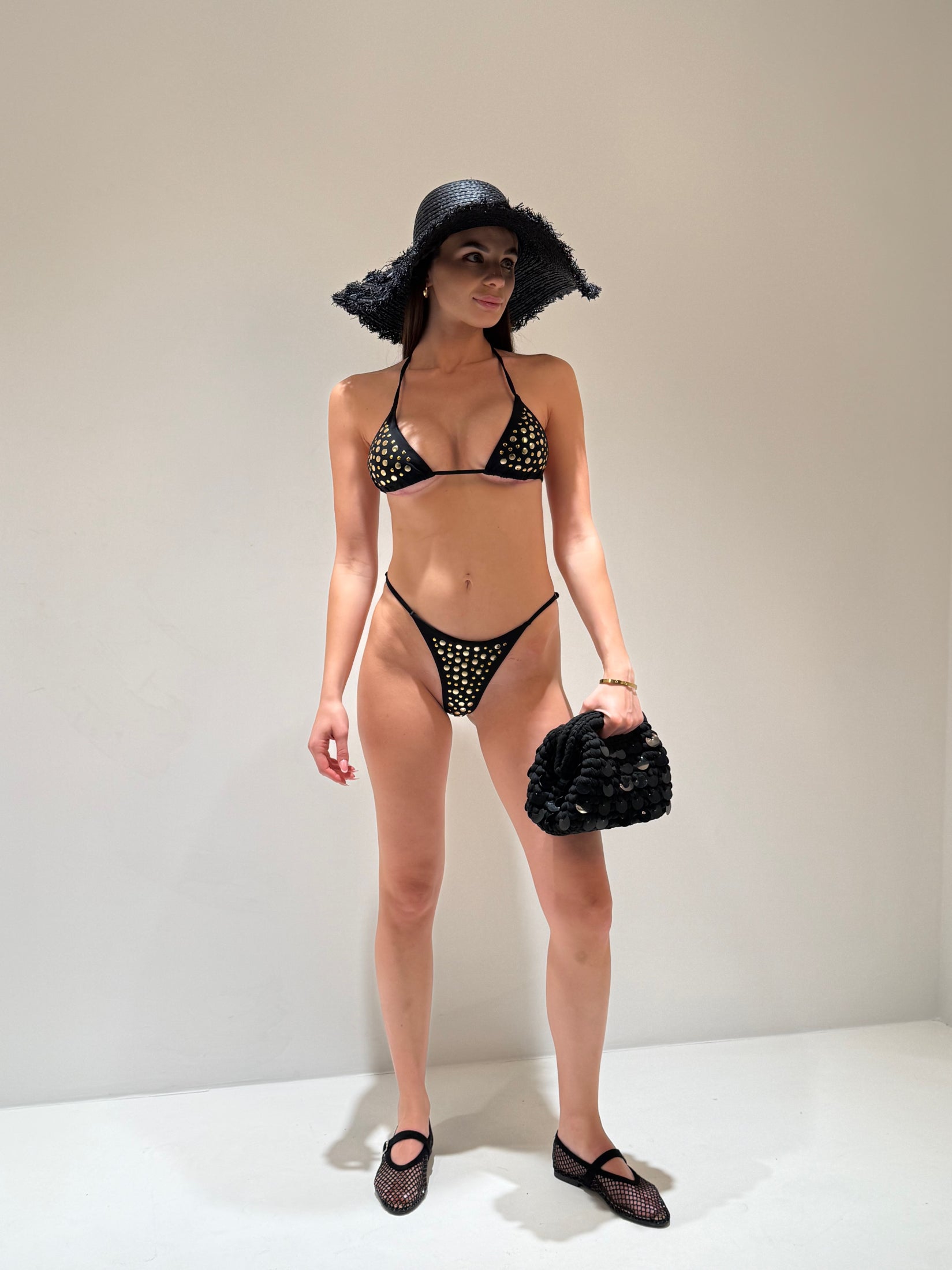 BIKINI TIME SQUARE  nero|Colore:Nero