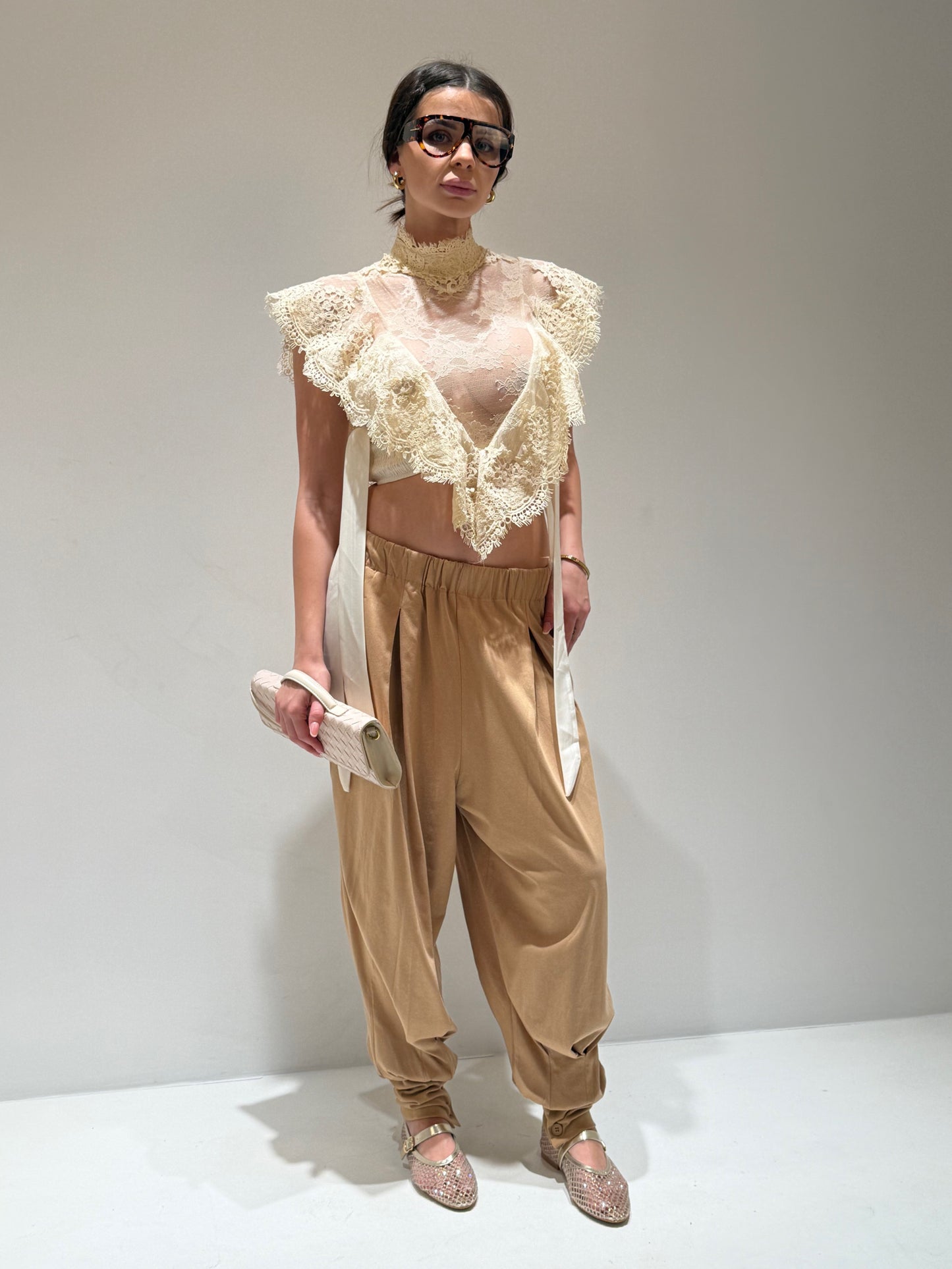 PANTALONE ZEN PONK beige|Colore:Beige