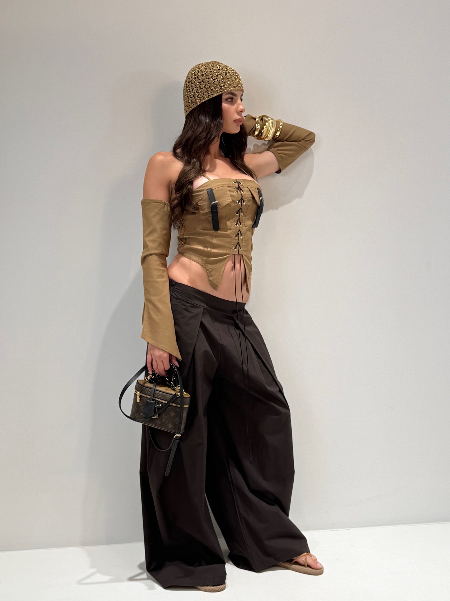 PANTALONE FORLING marrone|Colore:Marrone