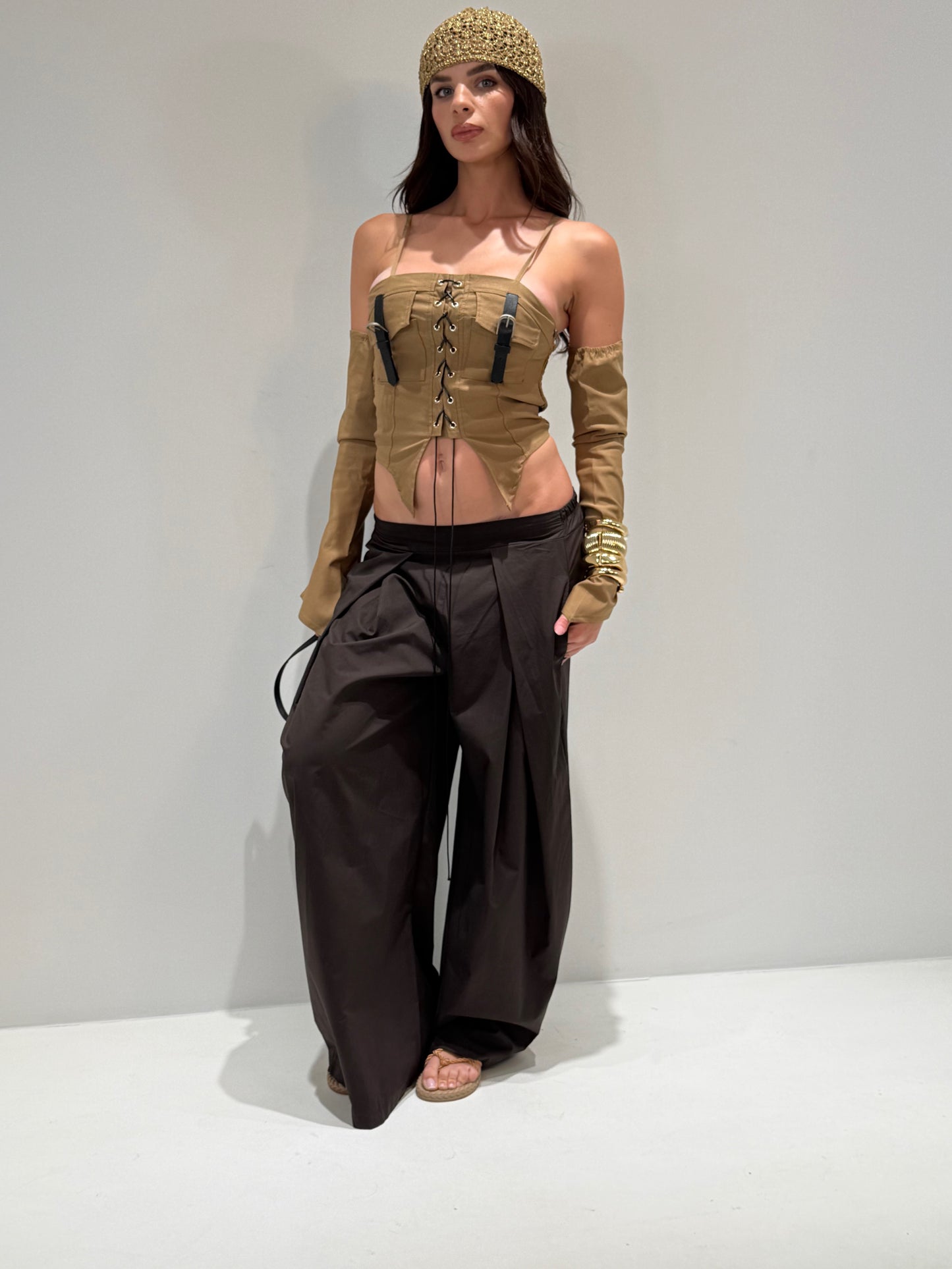 PANTALONE FORLING marrone|Colore:Marrone