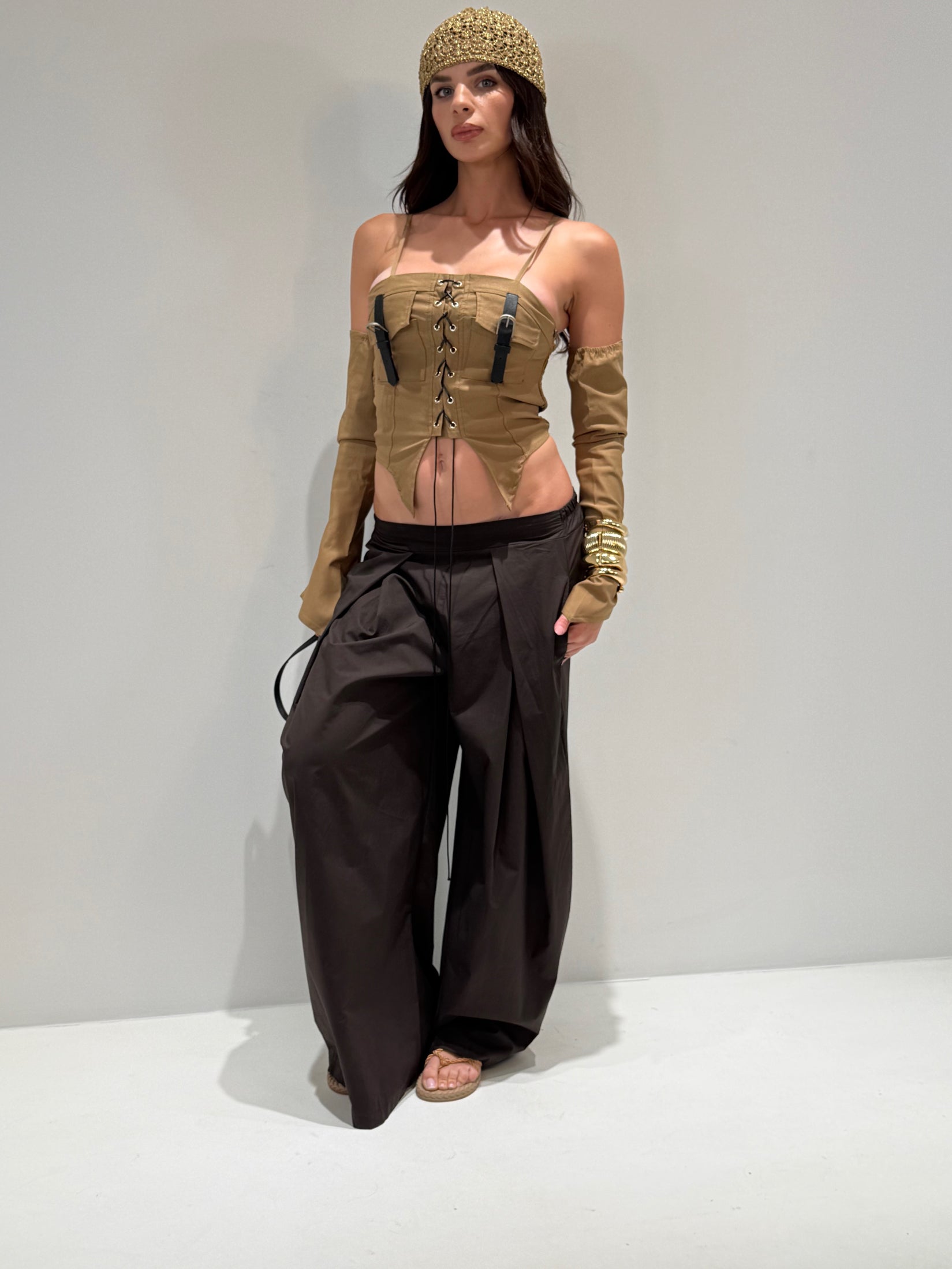 PANTALONE FORLING marrone|Colore:Marrone