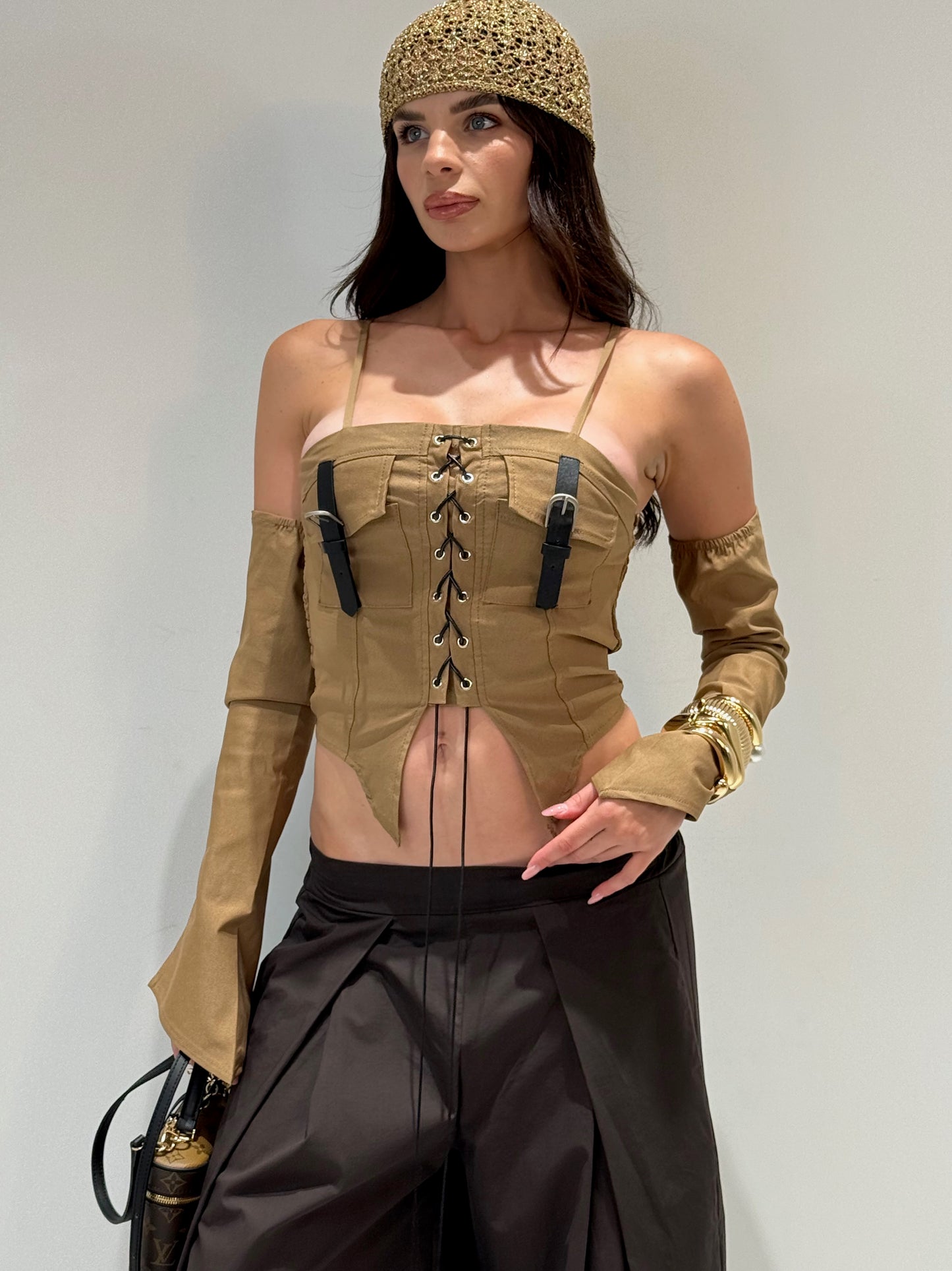 TOP NIGER beige|Colore:Beige