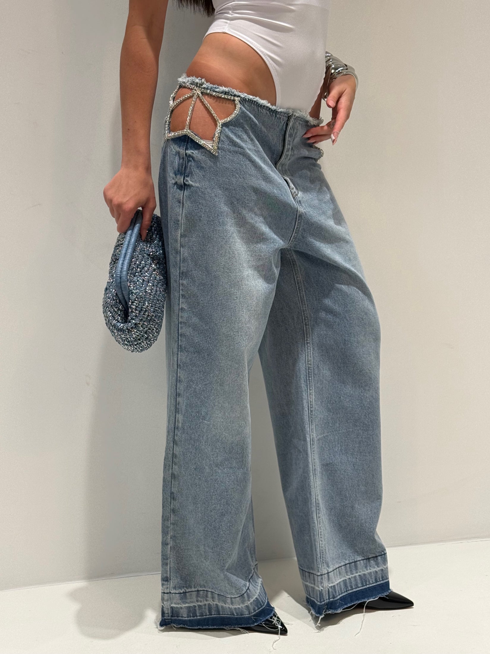 JEANS LOUISE STELLA lavaggio chiaro|Colore:Lavaggio chiaro