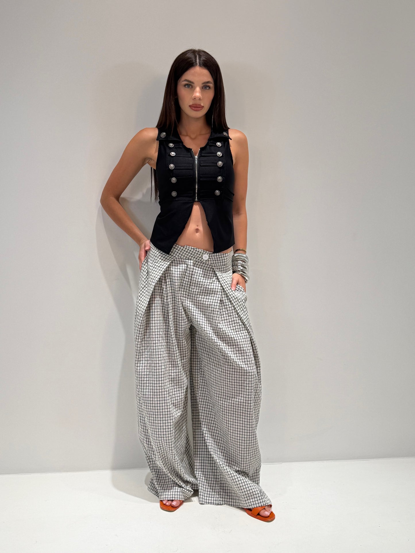 PANTALONE EOLIE FANTASY bianco|Colore:Bianco