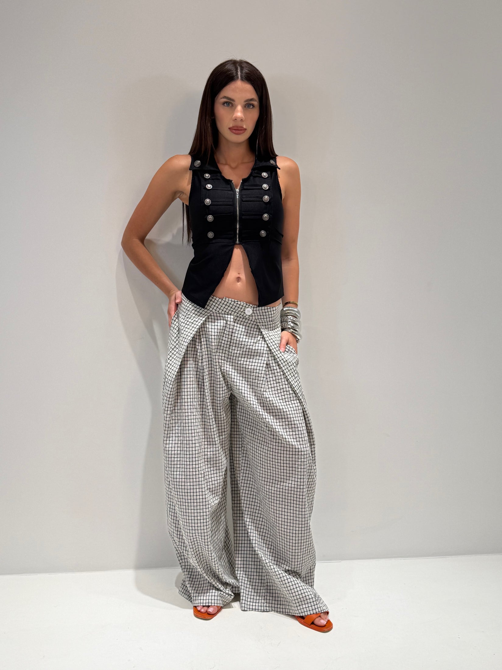 PANTALONE EOLIE FANTASY bianco|Colore:Bianco
