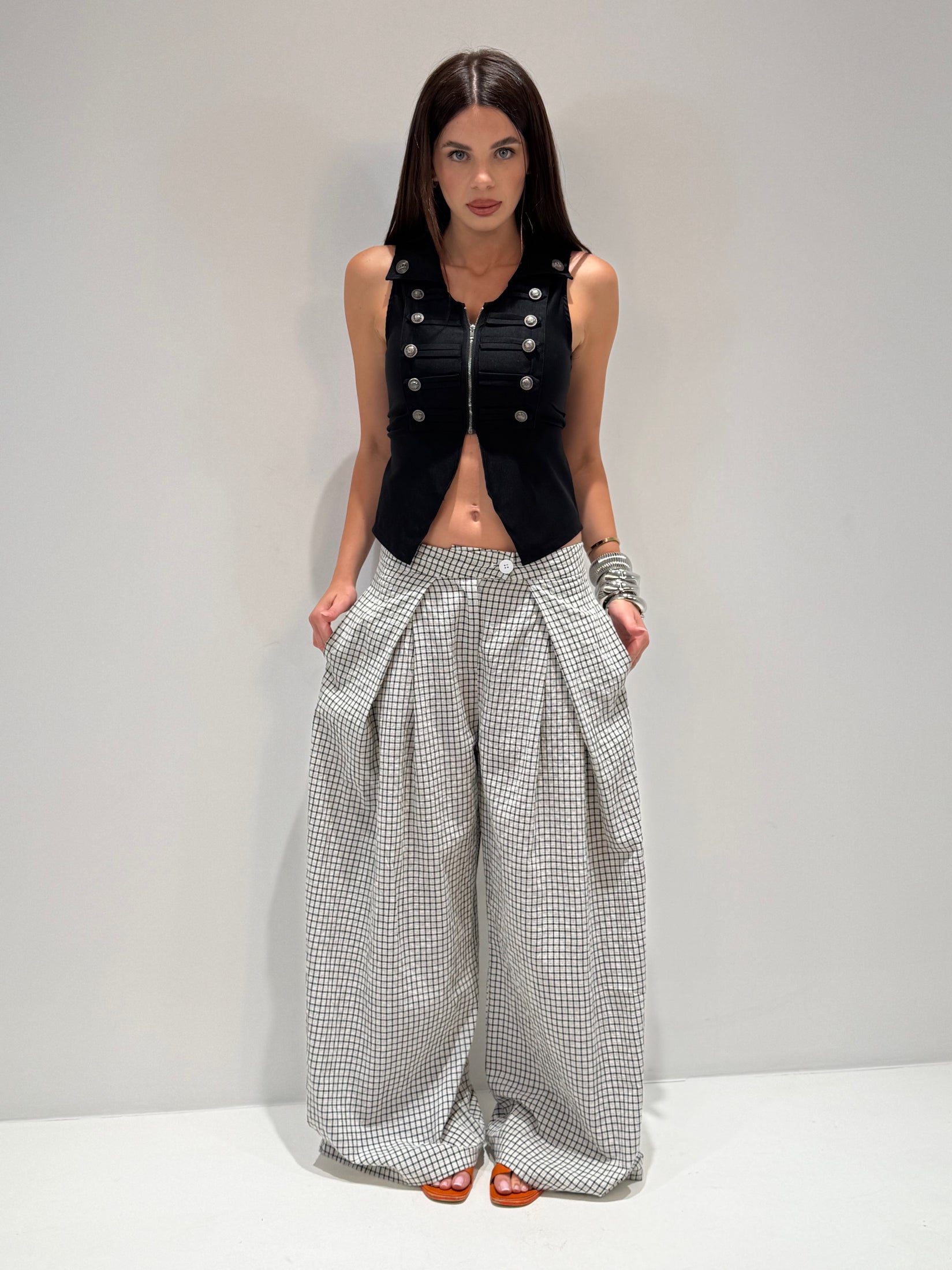 PANTALONE EOLIE FANTASY bianco|Colore:Bianco