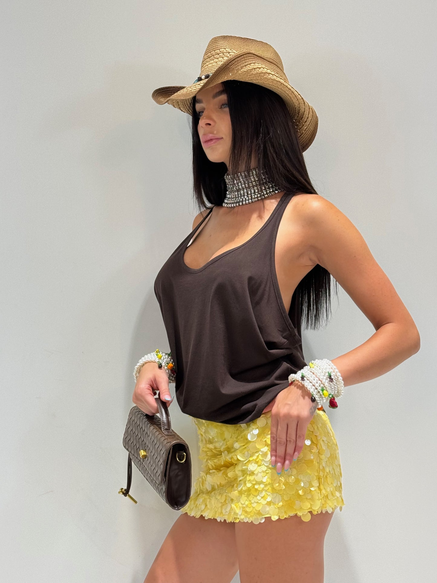 CANOTTA BOOL  marrone|Colore:Marrone