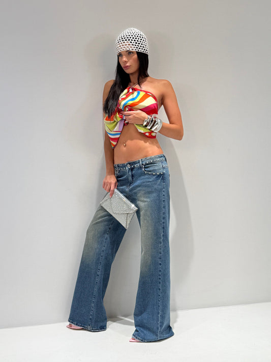 JEANS MAISON VITA BASSA lavaggio medio|Colore:Lavaggio medio