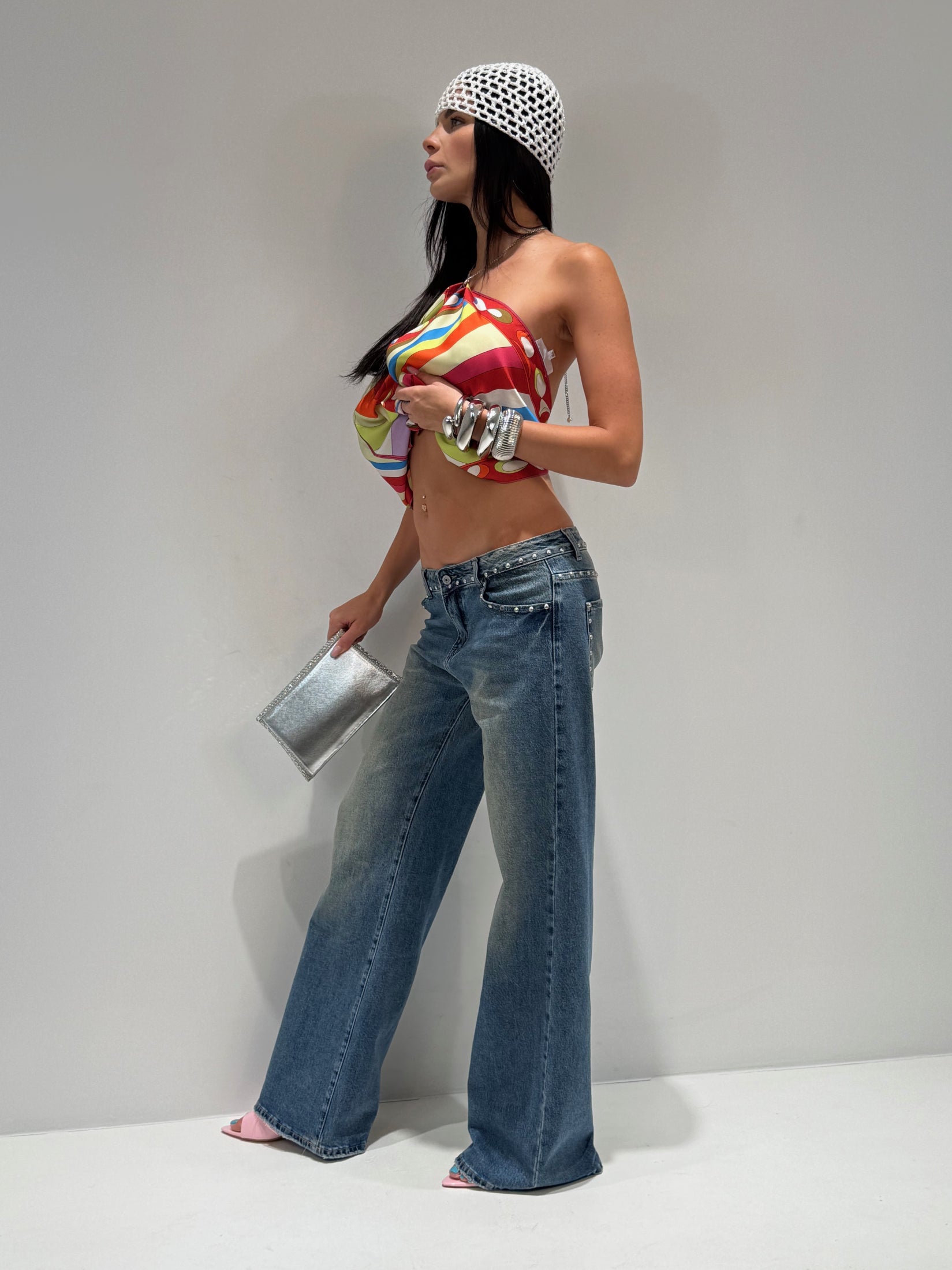 JEANS MAISON VITA BASSA lavaggio medio|Colore:Lavaggio medio
