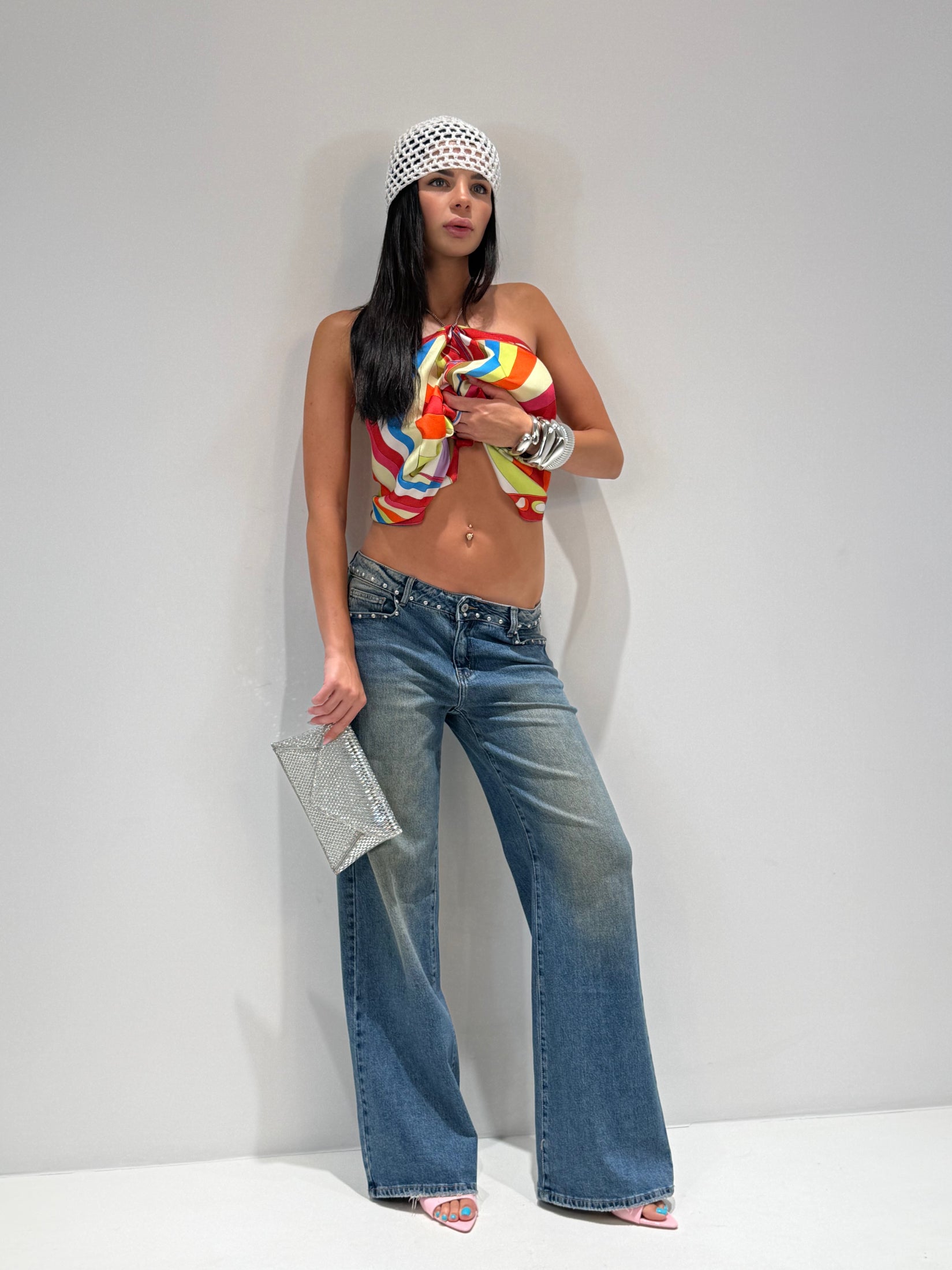 JEANS MAISON VITA BASSA lavaggio medio|Colore:Lavaggio medio
