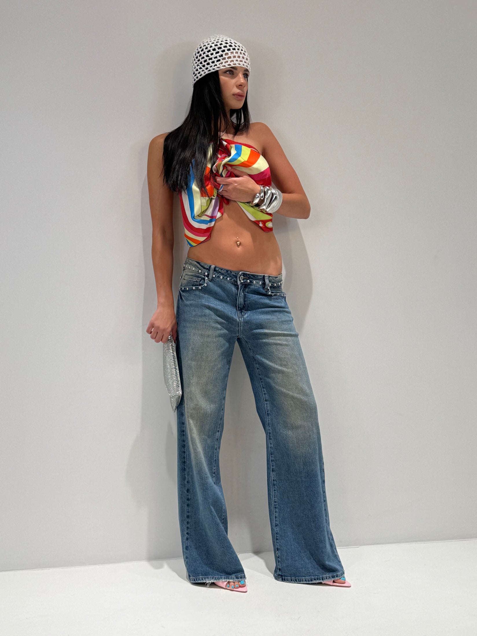 JEANS MAISON VITA BASSA lavaggio medio|Colore:Lavaggio medio