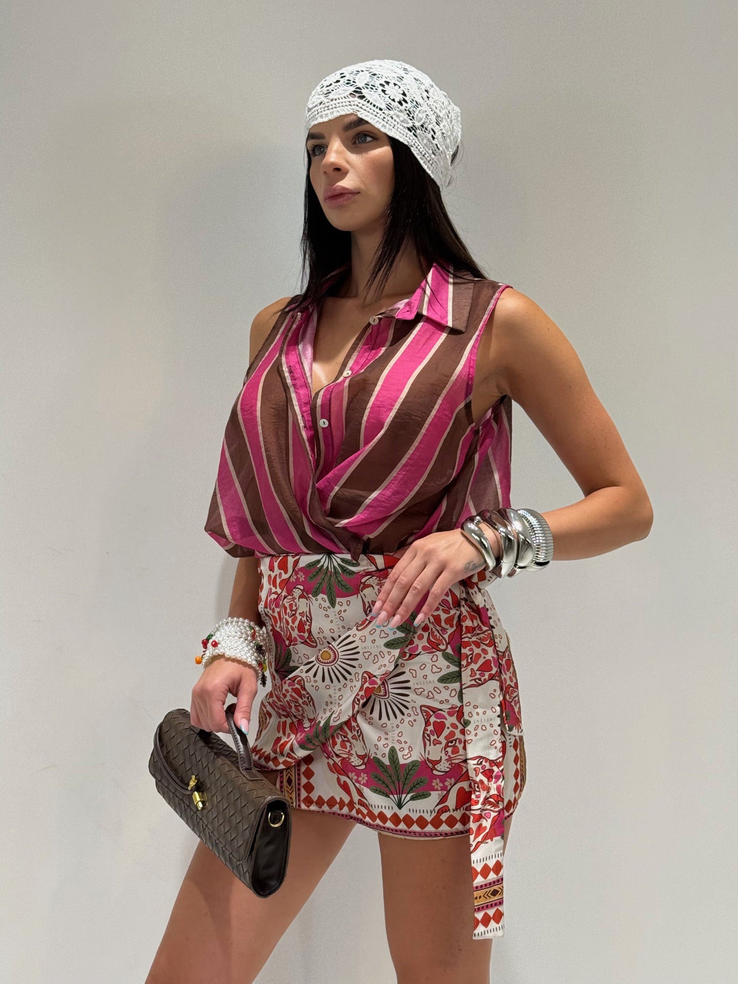 CAMICIA FOURTES COLOR rosa|Colore:Rosa
