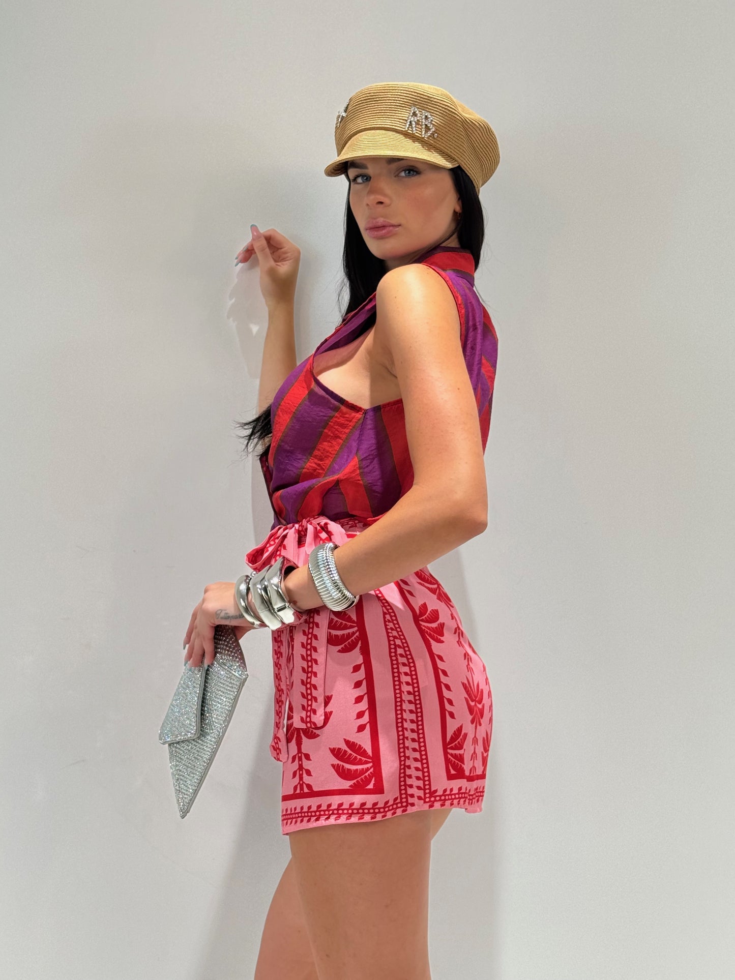 CAMICIA FOURTES COLOR viola|Colore:Viola