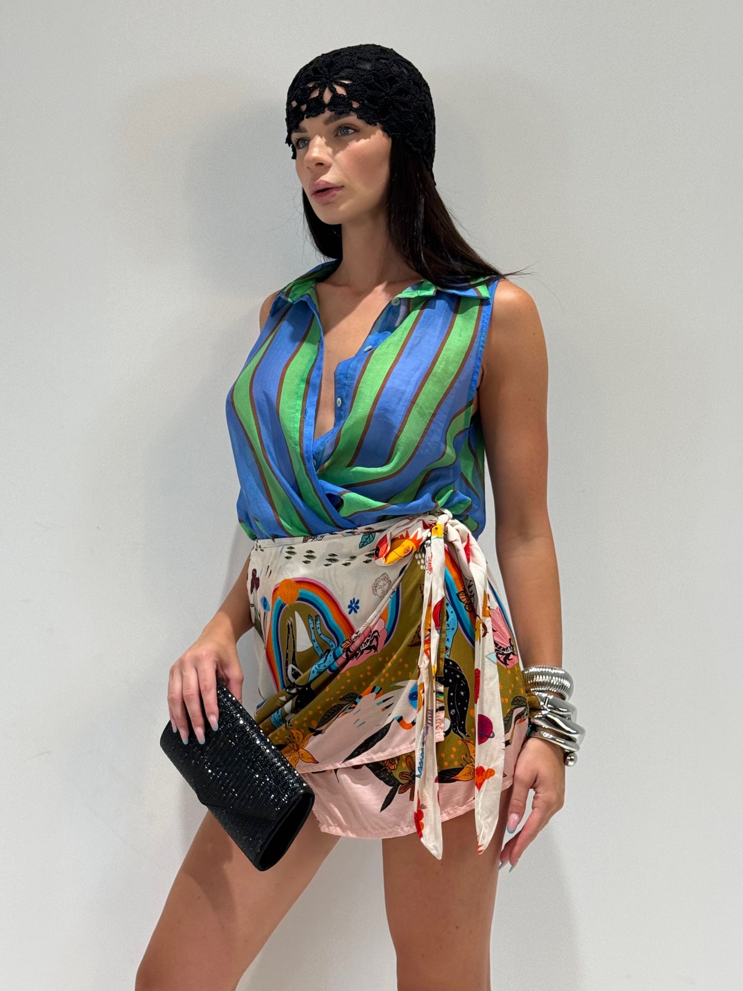CAMICIA FOURTES COLOR turchese|Colore:Turchese