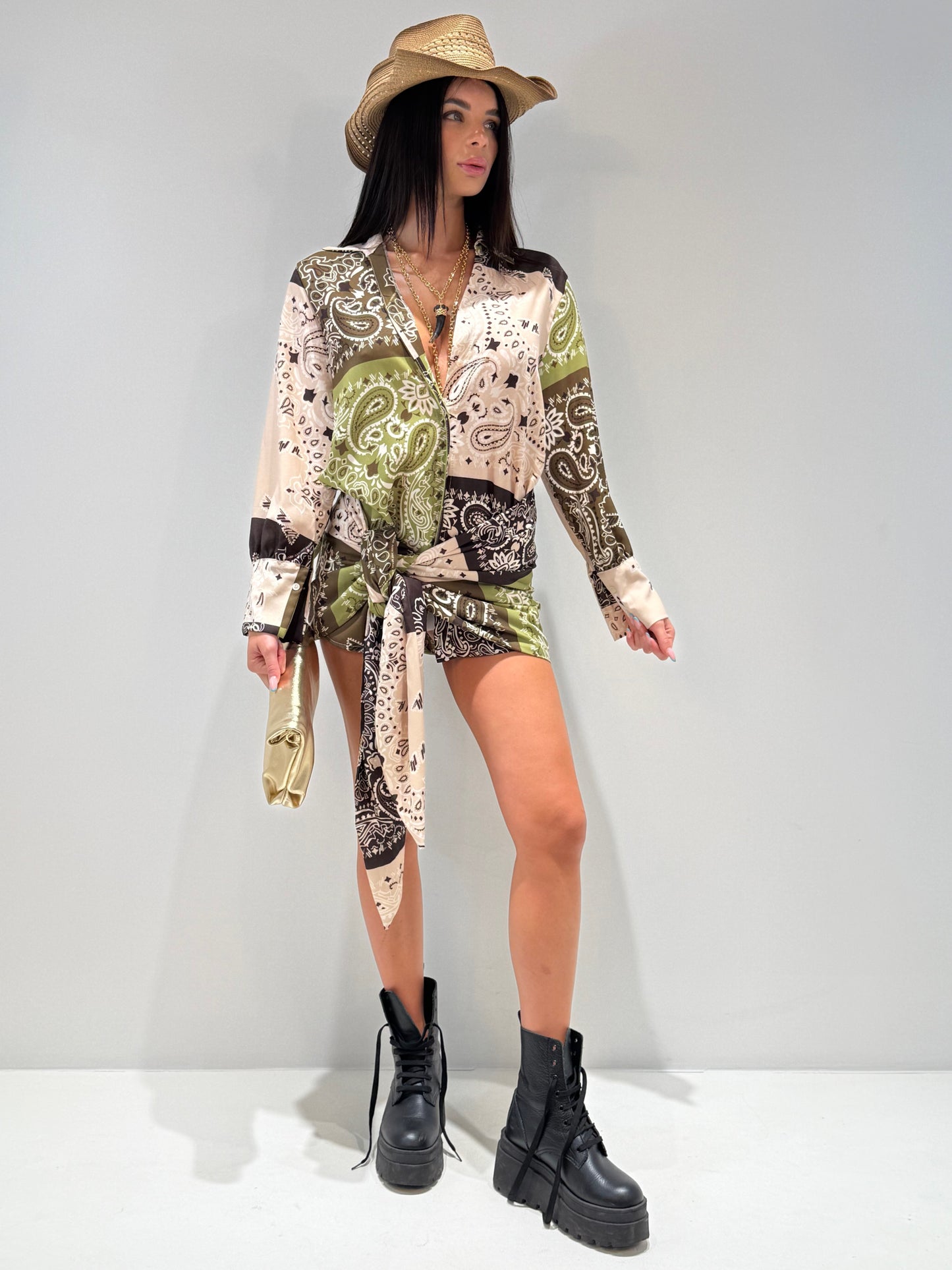 COORDINATO HOUSTON FANTASY marrone|Colore:Marrone