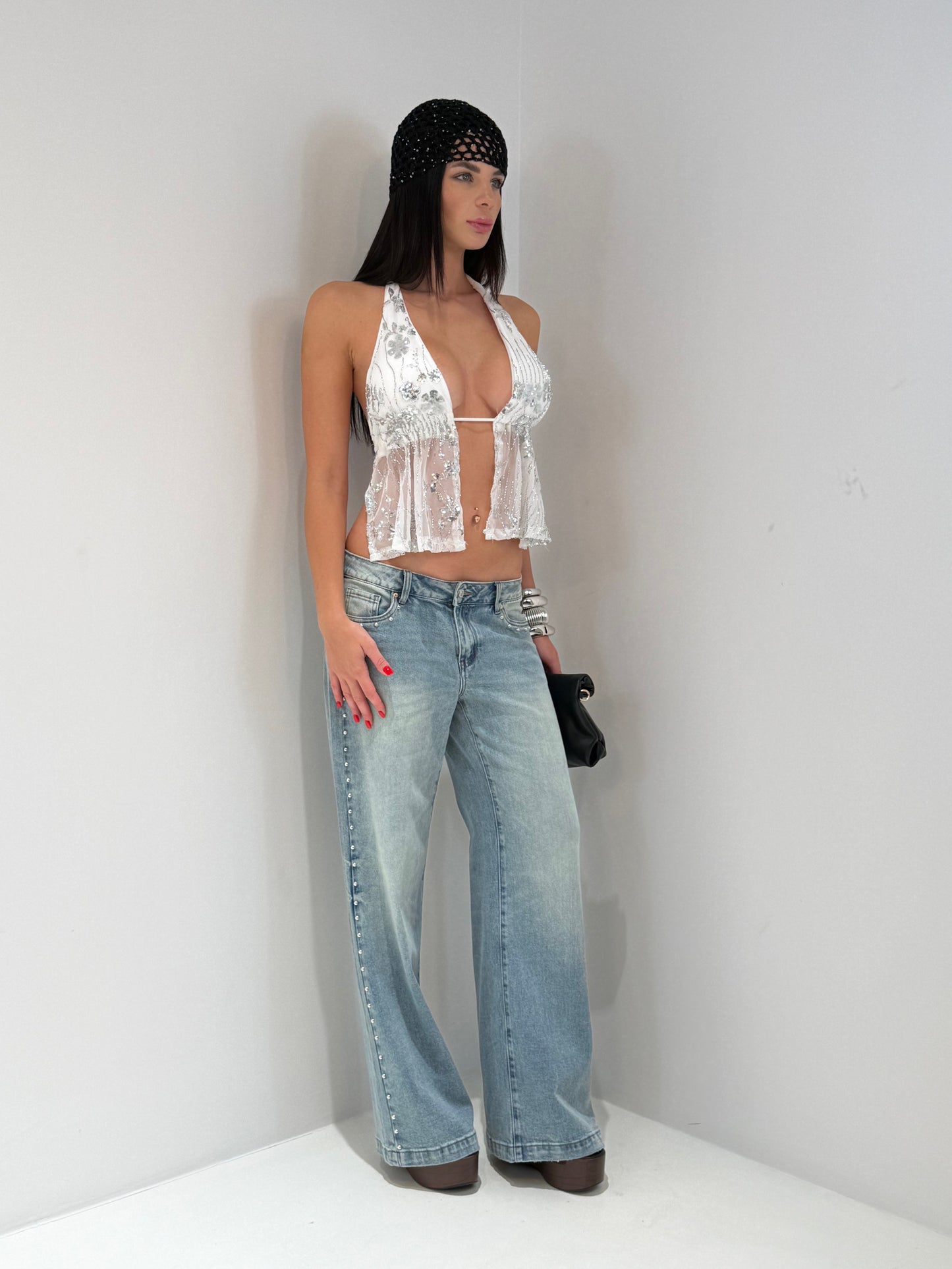 JEANS SANTA MARTA  lavaggio chiaro|Colore:Lavaggio chiaro