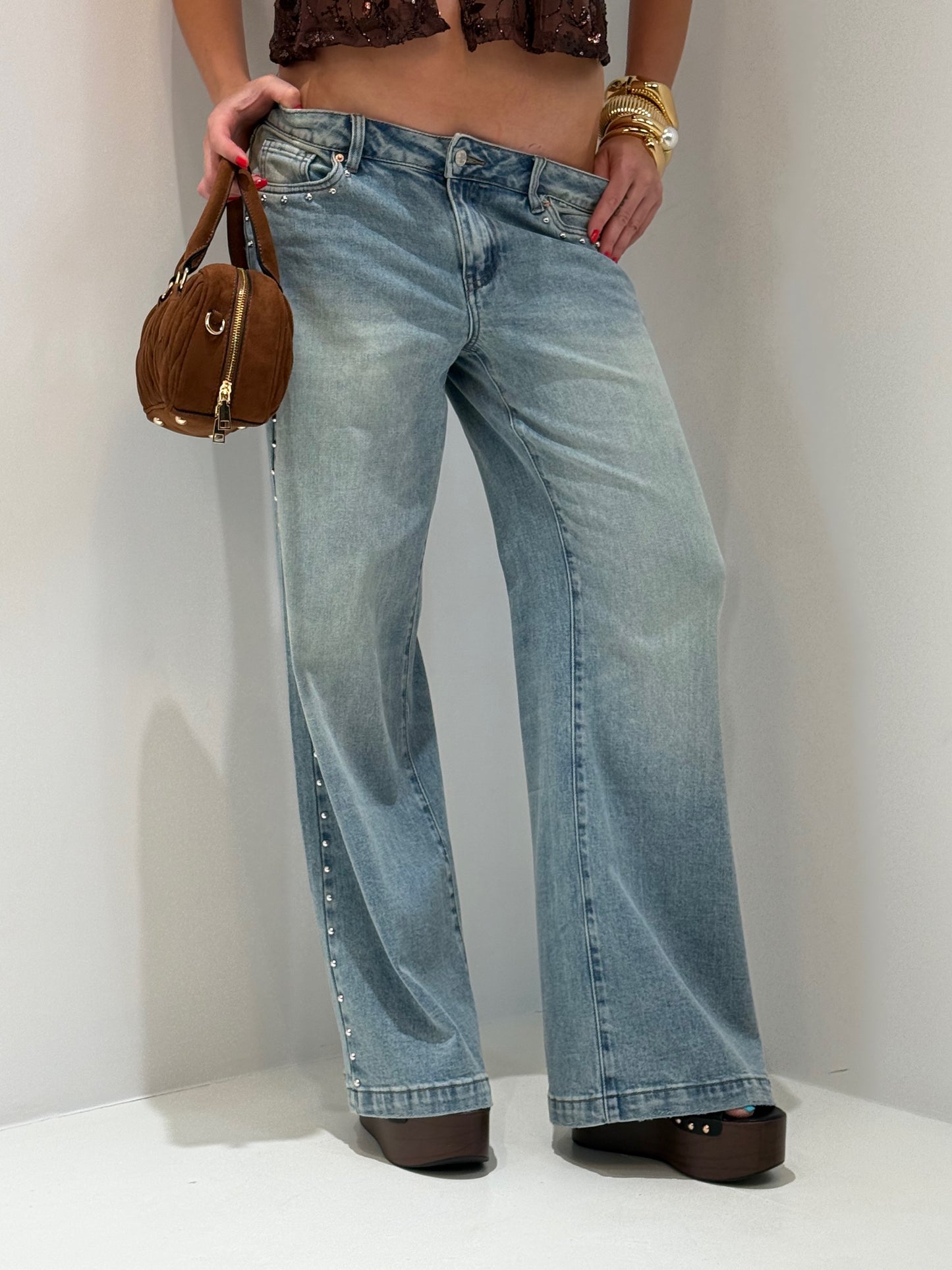 JEANS SANTA MARTA  lavaggio chiaro|Colore:Lavaggio chiaro
