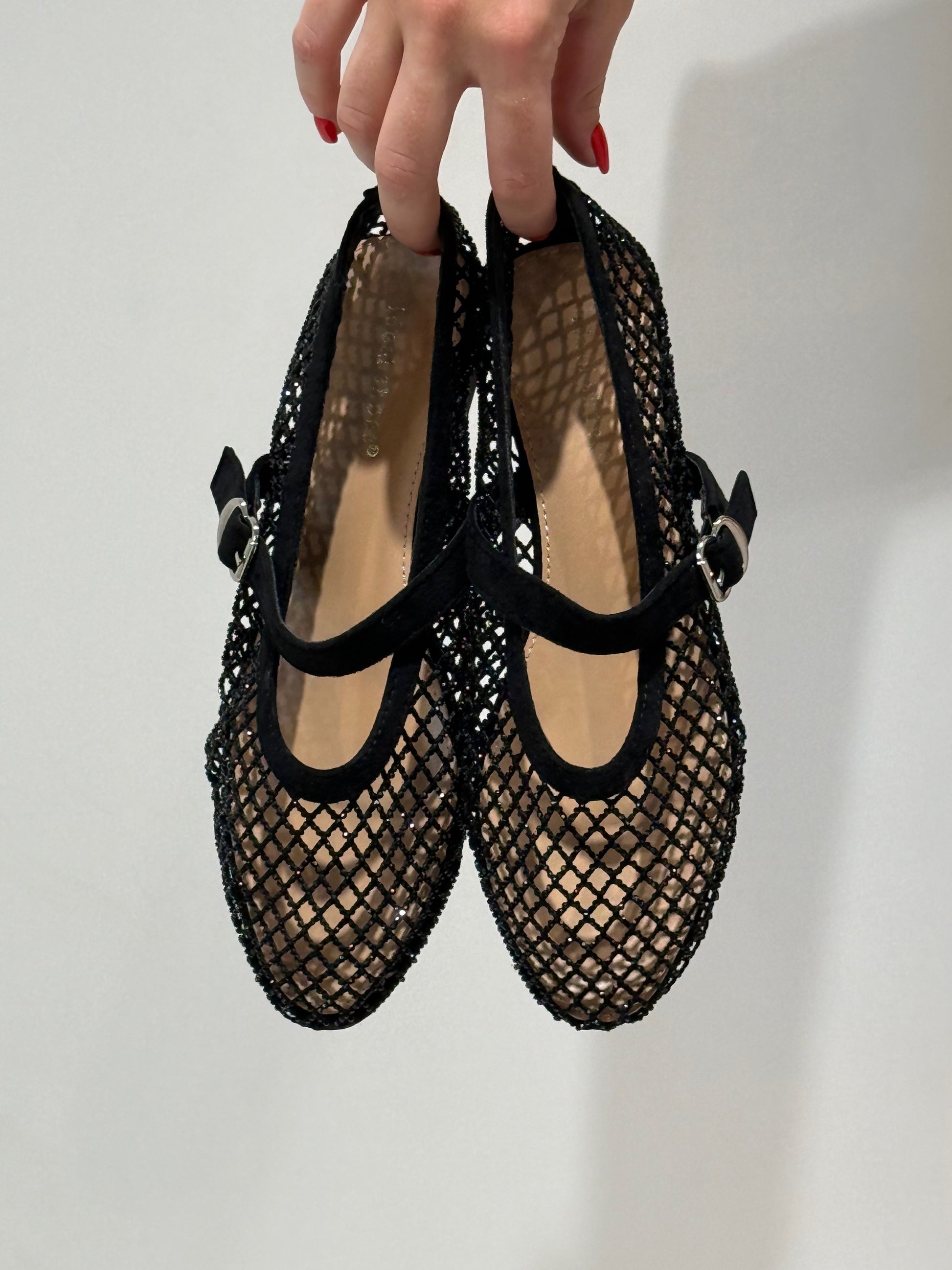 BALLERINA L"ECLIPSE STRASS nero|Colore:Nero