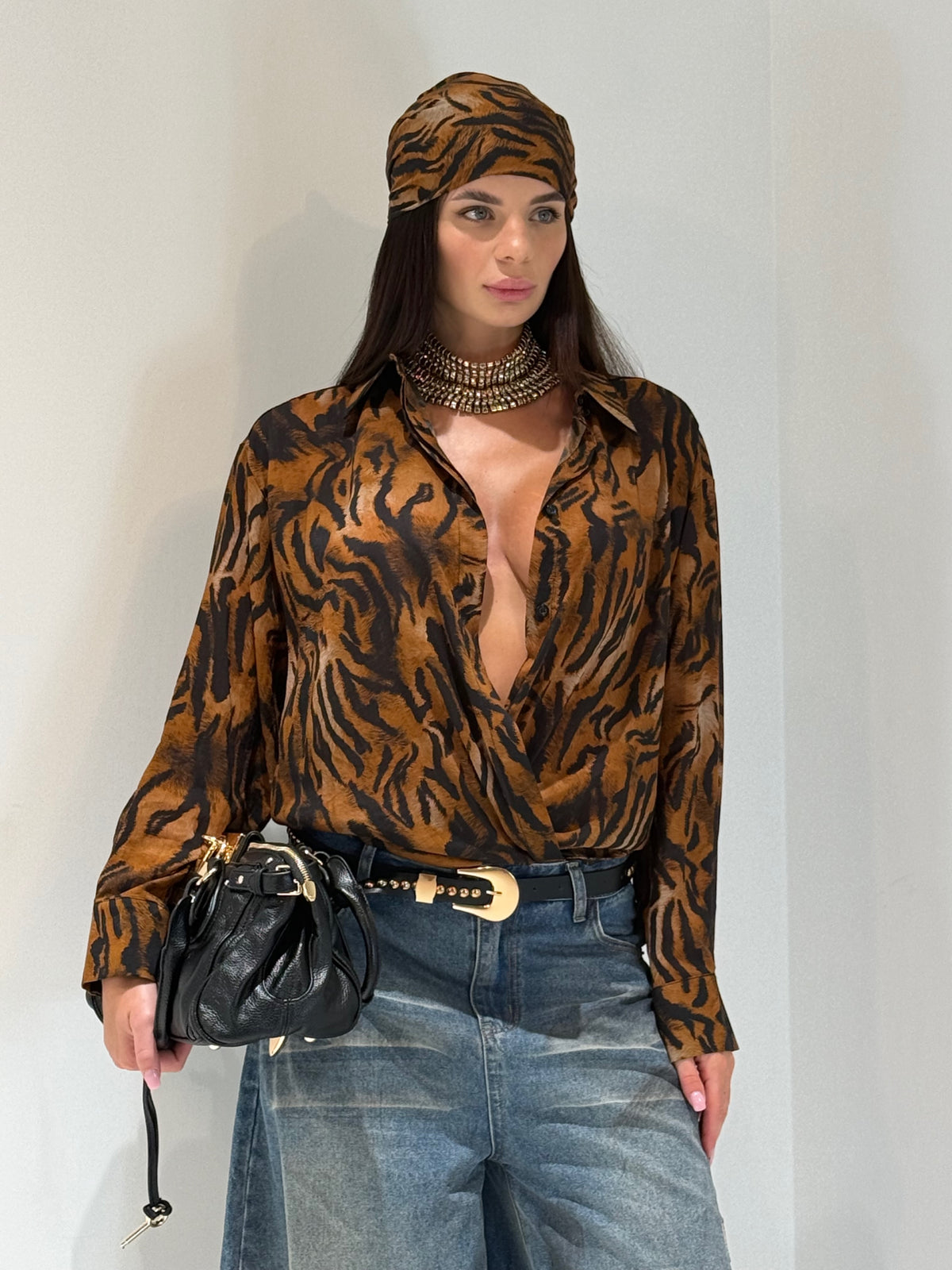 CAMICIA VERV BY LUMINA nero|Colore:Nero