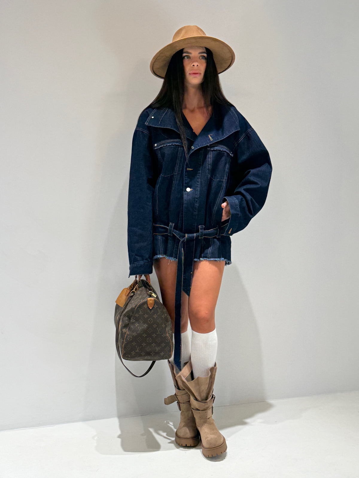ABITO DALIA DENIM lavaggio scuro|Colore:Lavaggio scuro
