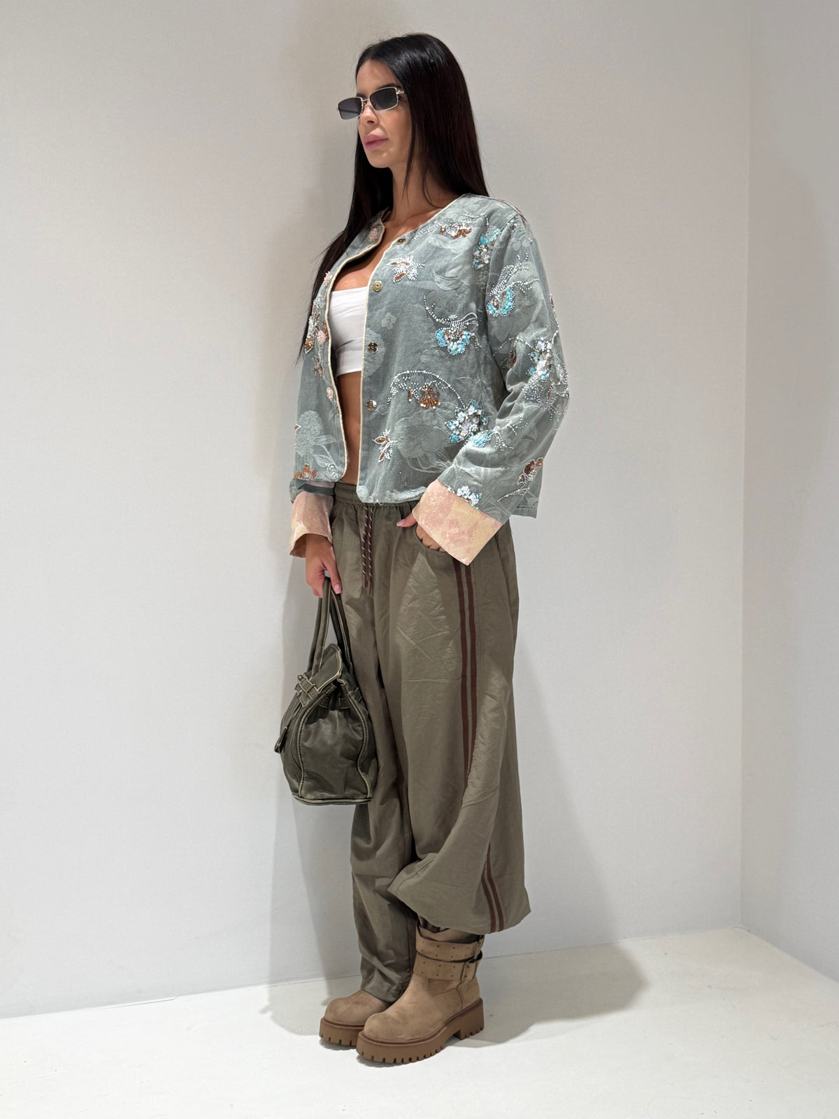 GIUBBINO ROVE IN DENIM lavaggio chiaro|Colore:Lavaggio chiaro