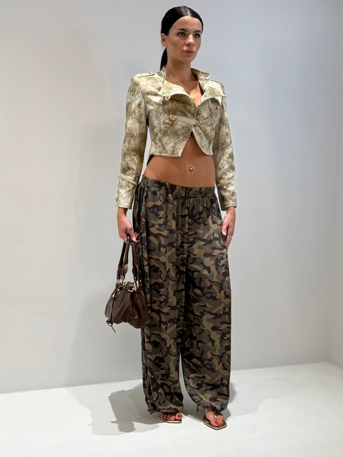 PANTALONE ABIKO BY LUMINA verde|Colore:Verde