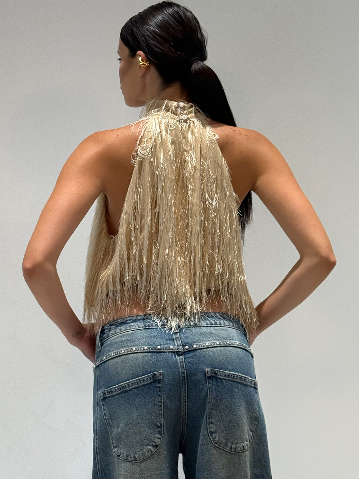 TOP INAGI BY LUMINA beige|Colore:Beige