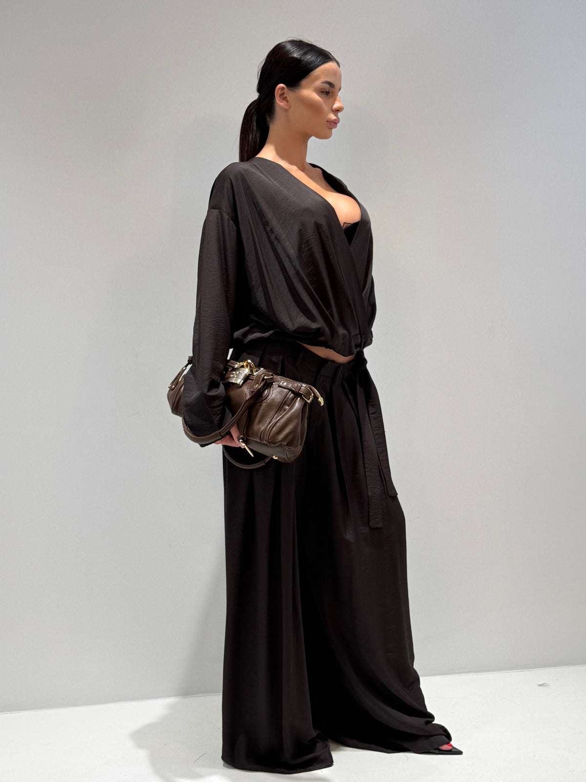 PANTALONE ISESAKI BY LUMINA marrone|Colore:Marrone