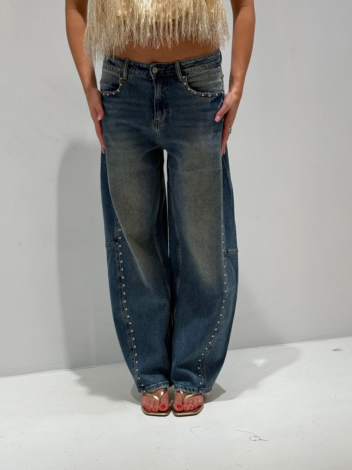 JEANS SHIMOTODA DIRTY  lavaggio medio|Colore:Lavaggio medio
