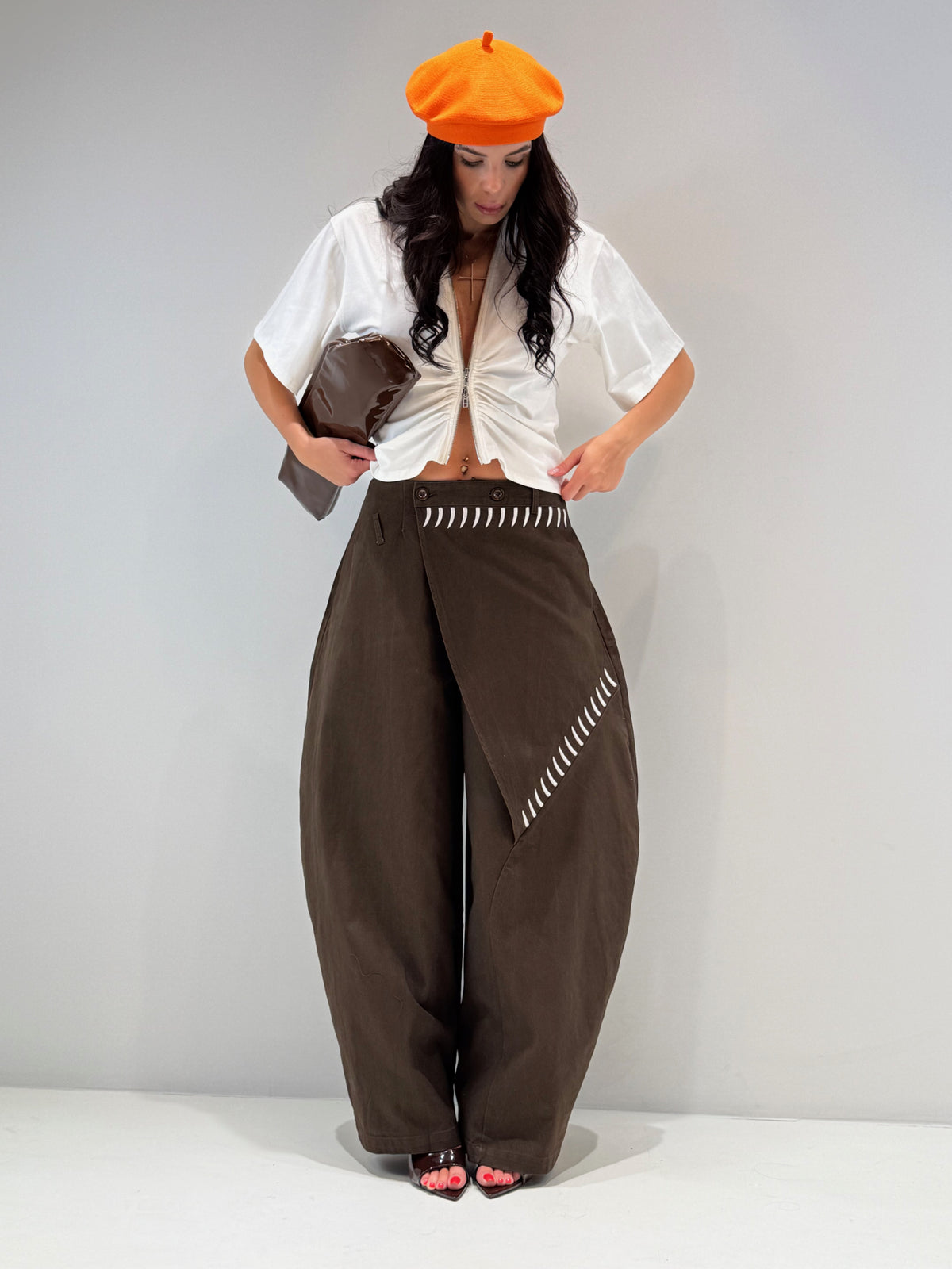 PANTALONE QUERETARO marrone|Colore:Marrone