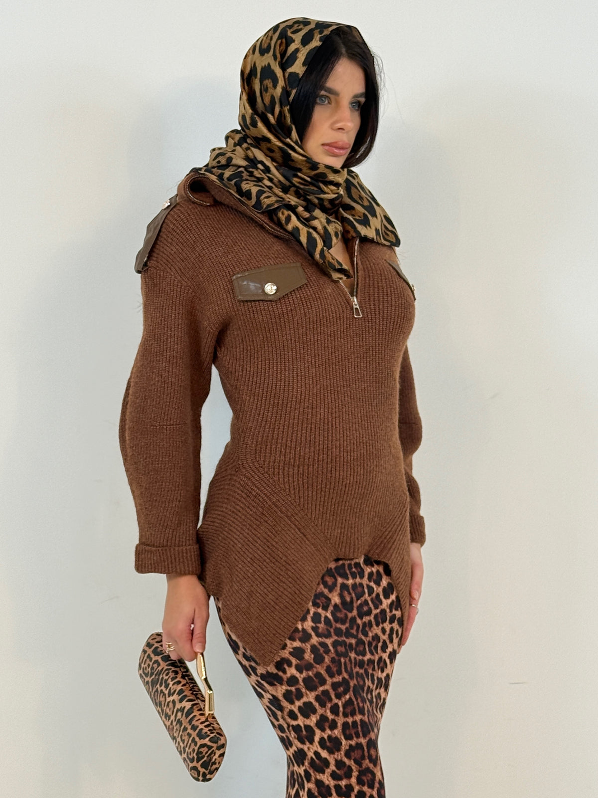 MAGLIONE BRIGHTON marrone|Colore:Marrone