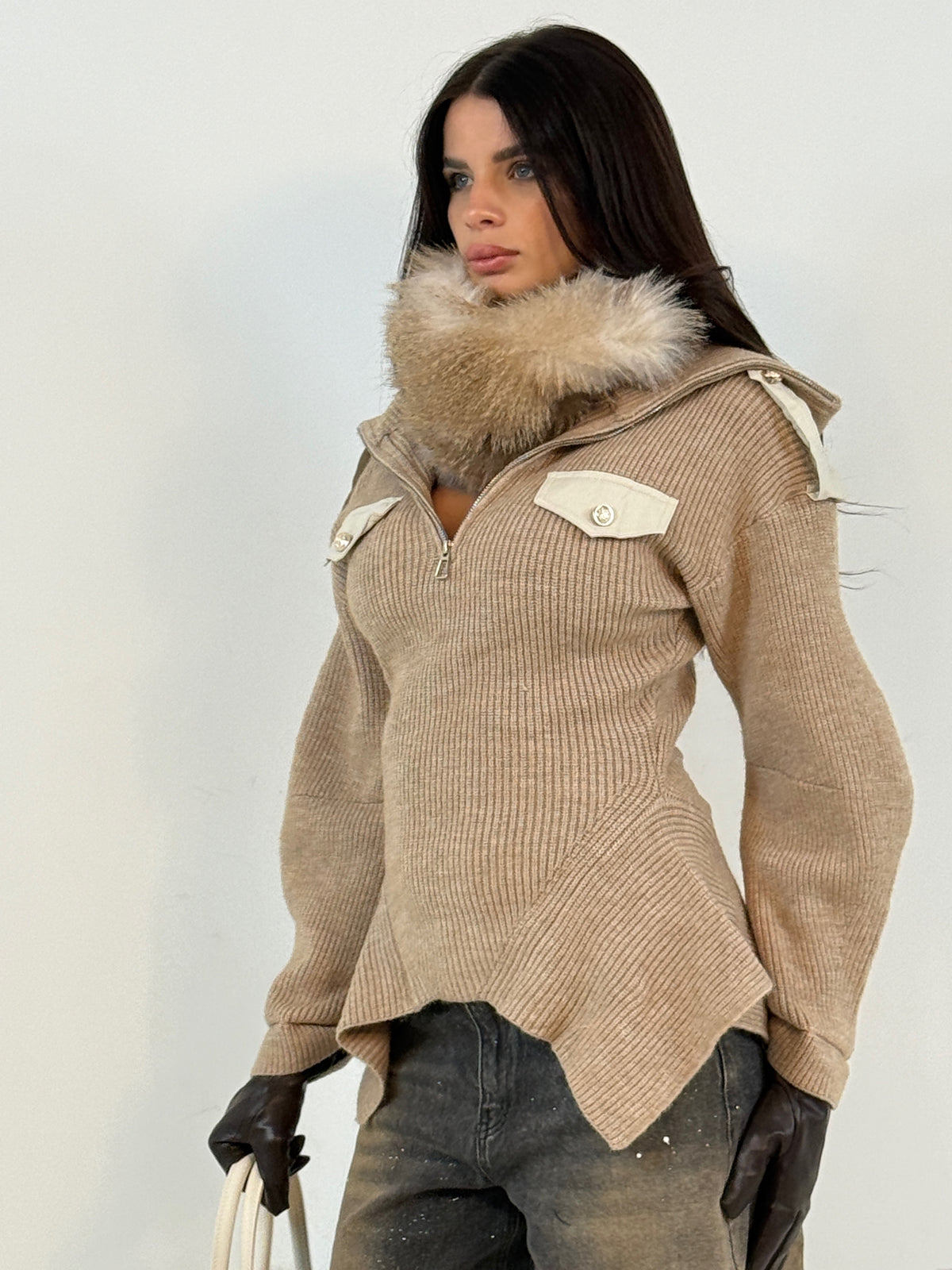 MAGLIONE BRIGHTON beige|Colore:Beige