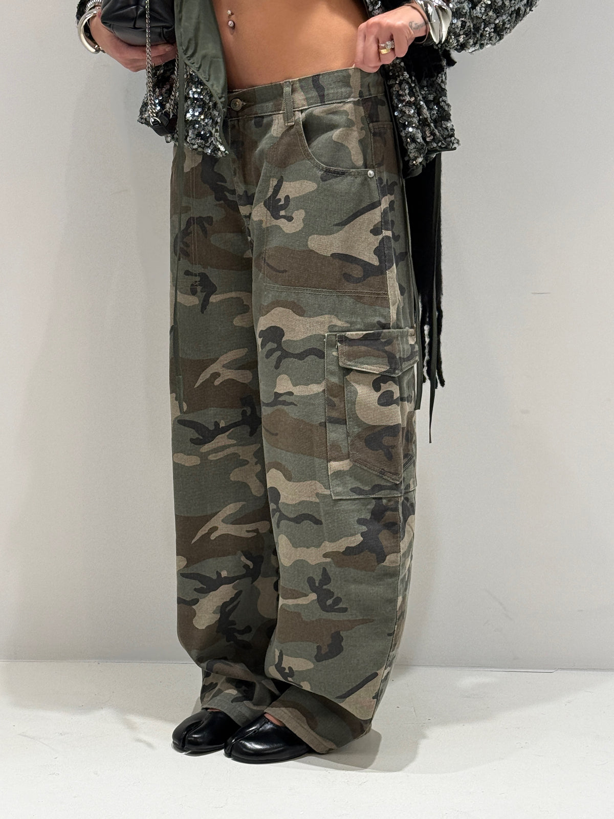PANTALONE SALVADOR mimetico|Colore:Mimetico