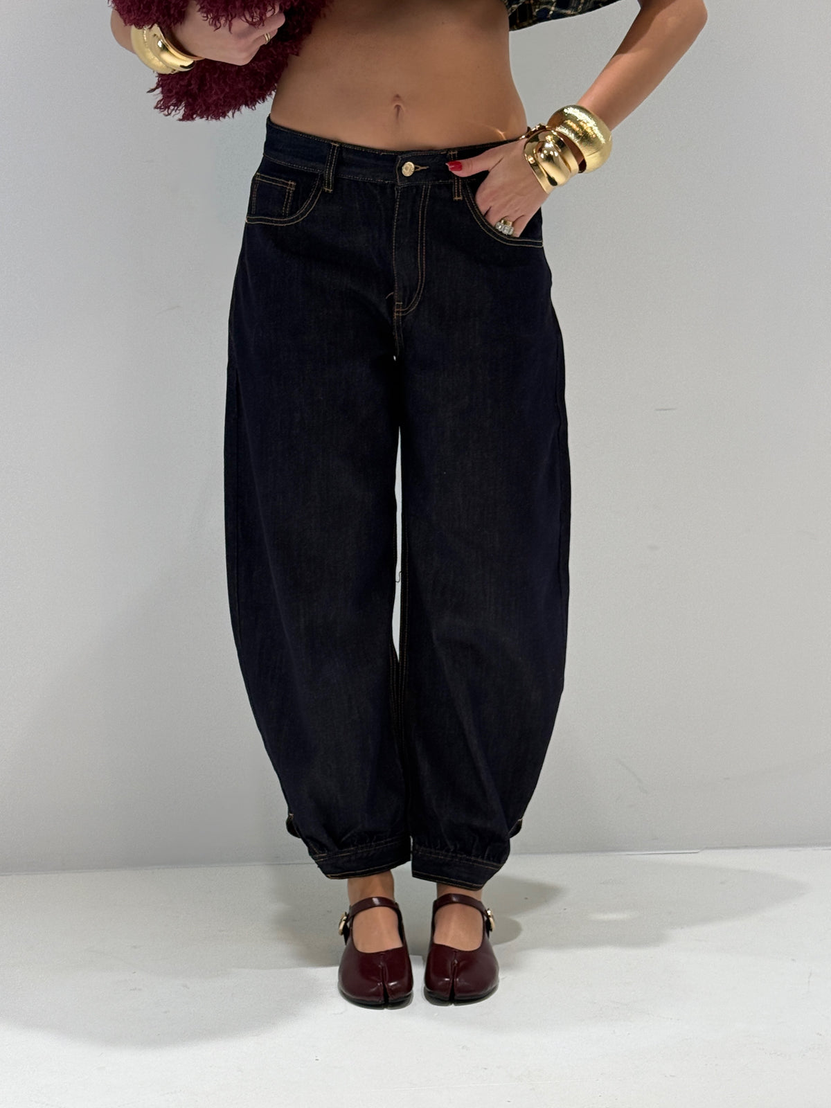 JEANS SI THAM DENIM lavaggio scuro|Colore:Lavaggio scuro