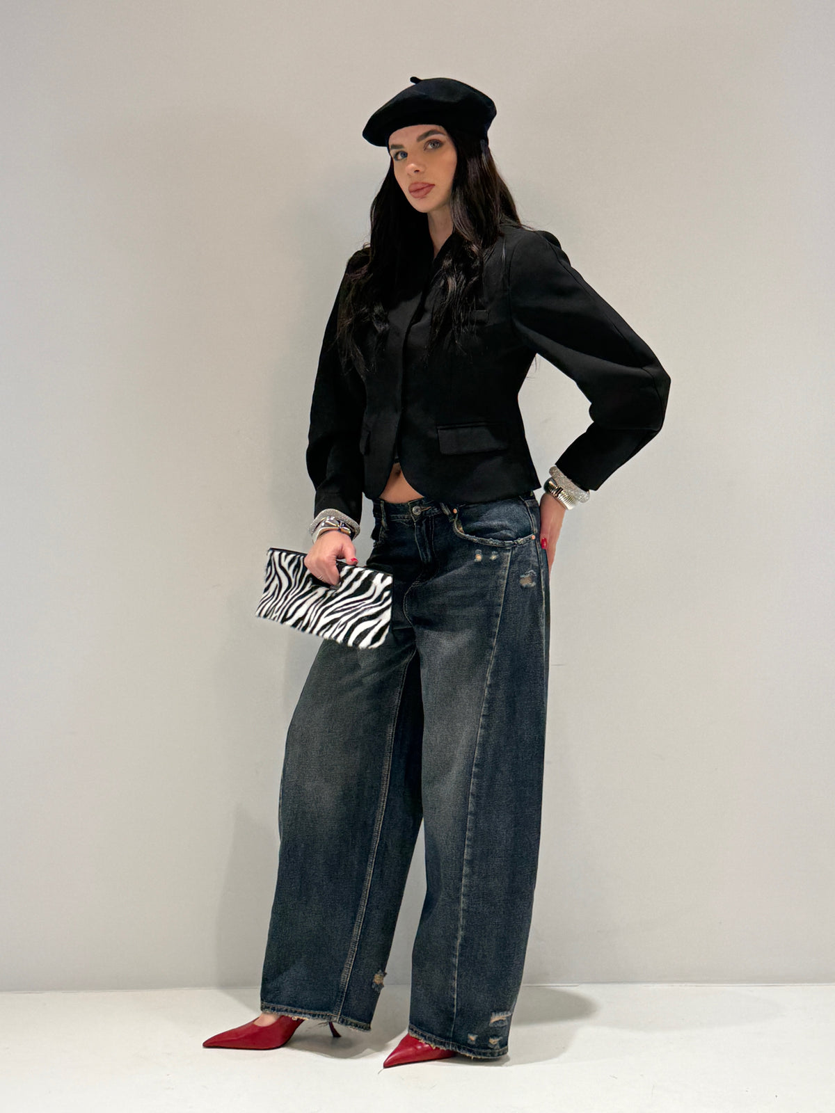 JEANS RAYONG DENIM lavaggio scuro|Colore:Lavaggio scuro